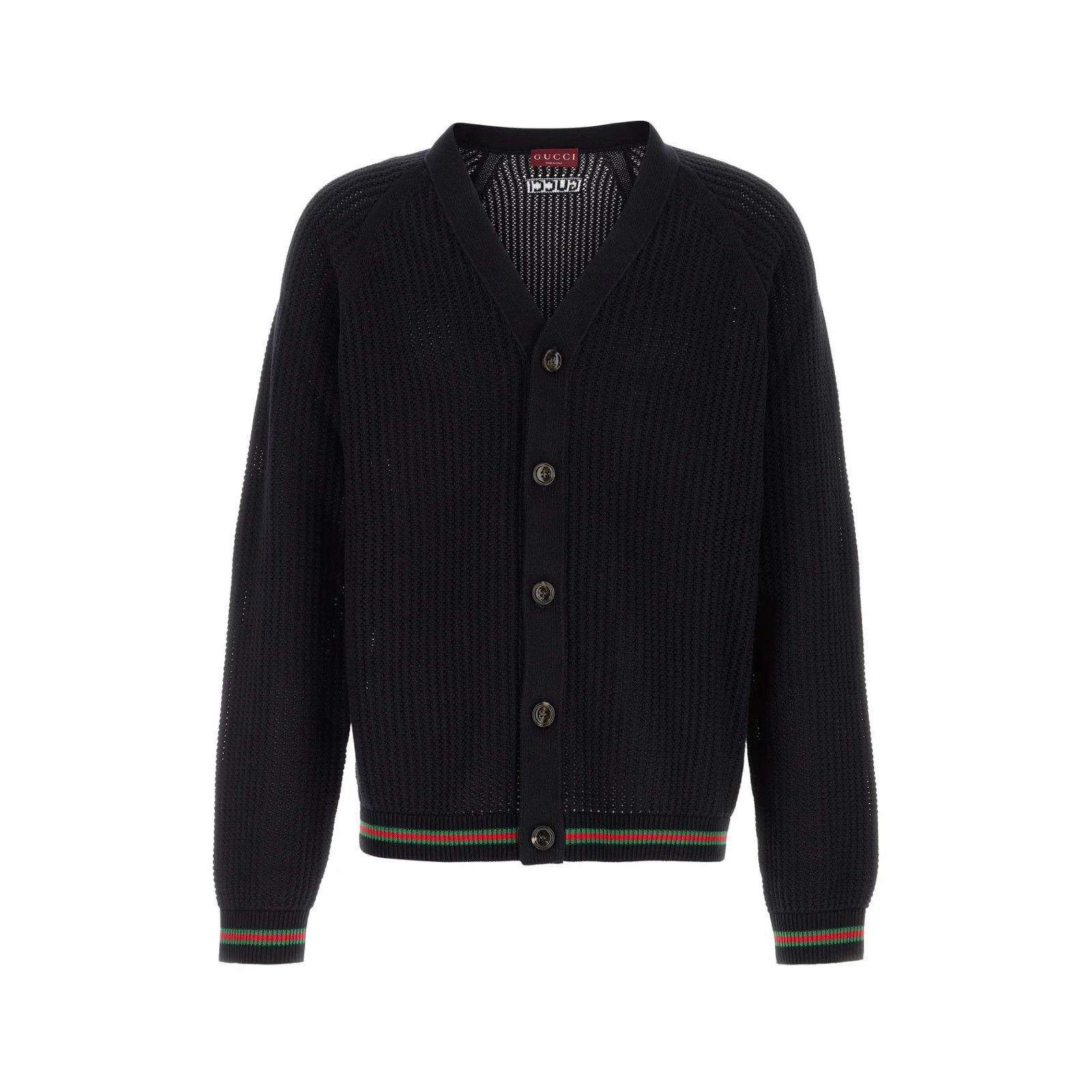 GUCCI Midnight Blue Crochet Cardigan New & Authentic (Men's