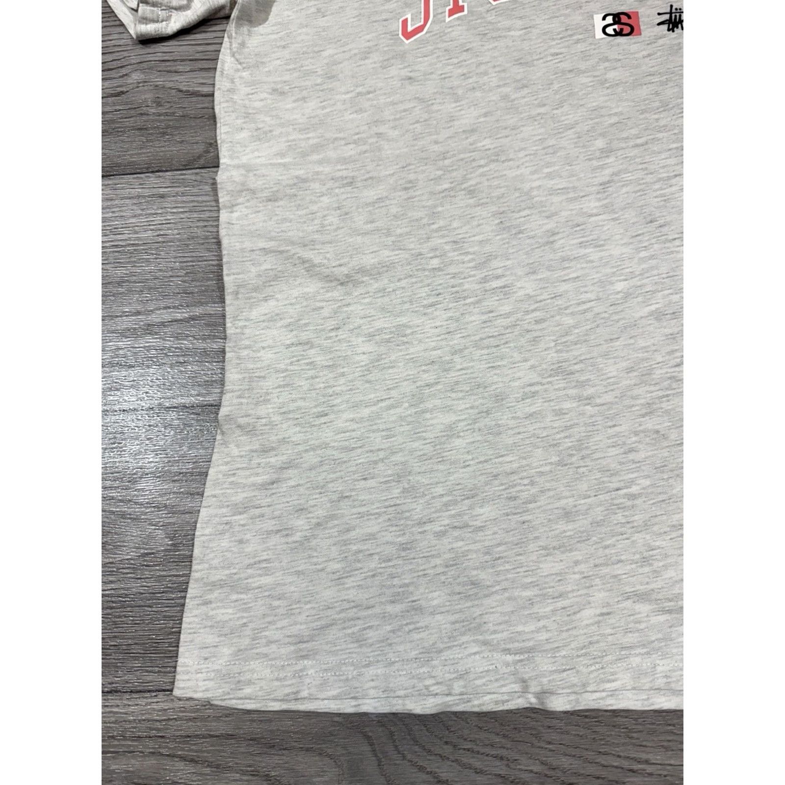Vintage VINTAGE STUSSY T-Shirt Gray L Mens 2000s Y2K Tribe Shirt Size US L / EU 52-54 / 3 - 4 Thumbnail