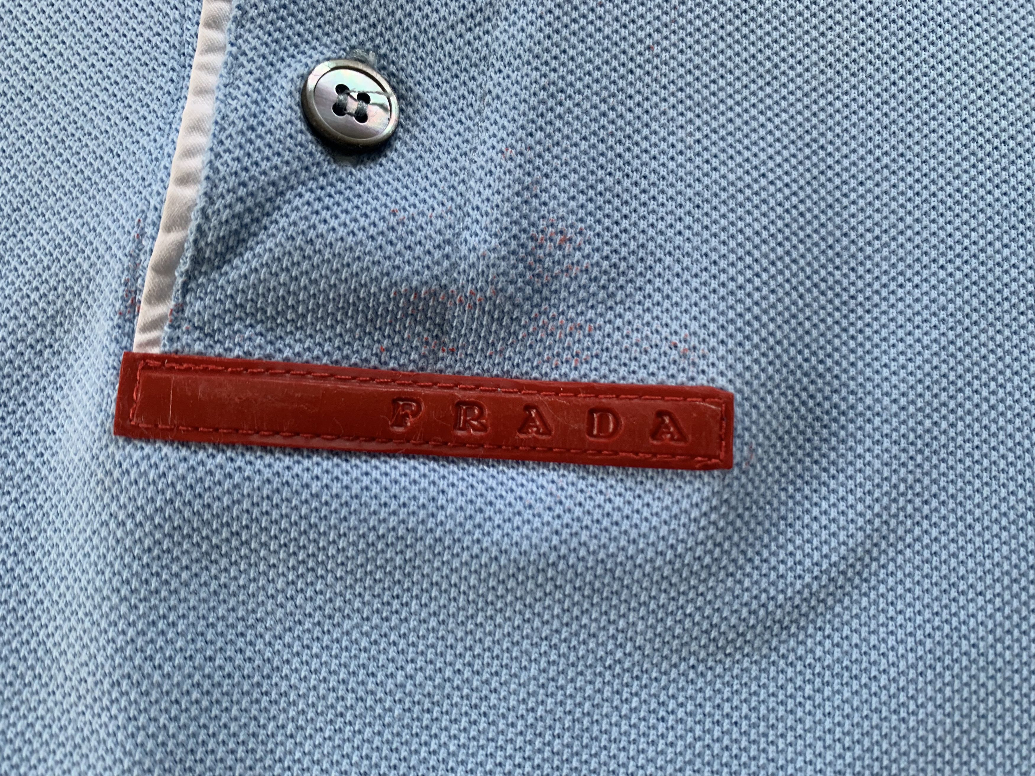 Prada Vintage Prada Cotton Polo T-Shirt Size US L / EU 52-54 / 3 - 5 Thumbnail