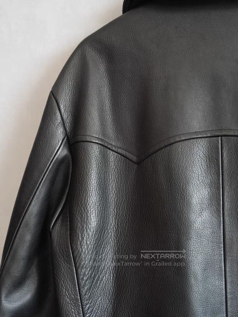 Yohji Yamamoto YOHJI YAMAMOTO Double-breasted Buffalo Leather Jacket Size US M / EU 48-50 / 2 - 7 Thumbnail