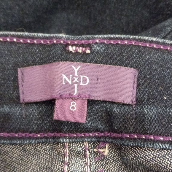 NYDJ NYDJ Size 8 Jeans Womens Dark Wash Straight Leg USA Lift Tuc Size 30" / US 8 / IT 44 - 10 Thumbnail