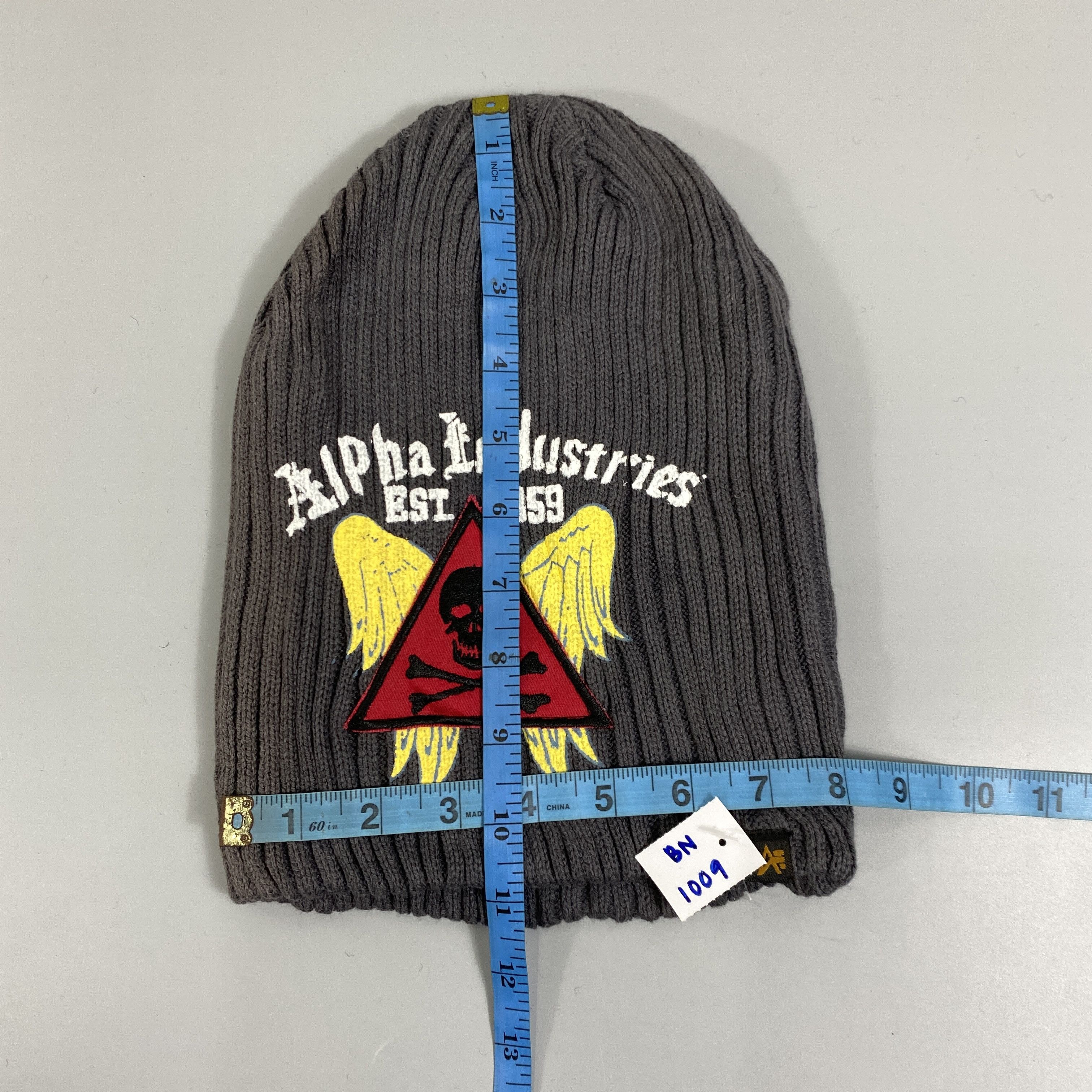 Japanese Brand Alpha Industries Slouchy Beanie Hat -BN1009 Size ONE SIZE - 5 Thumbnail