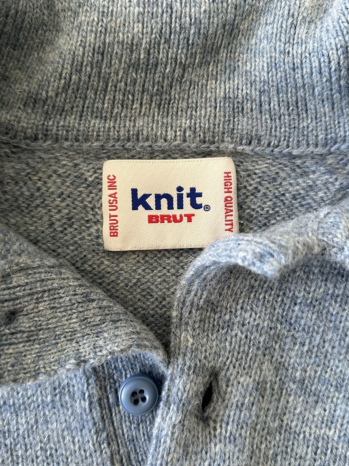 BRUT Archive BRUT Archive Shetland Wool Polo — Norse Blue Size US S / EU 44-46 / 1 - 3 Thumbnail