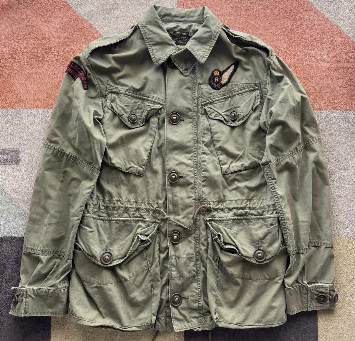 Polo Ralph Lauren Ralph Lauren Polo Embroidered M43 Military Jacket K22 Size US S / EU 44-46 / 1 - 2 Thumbnail