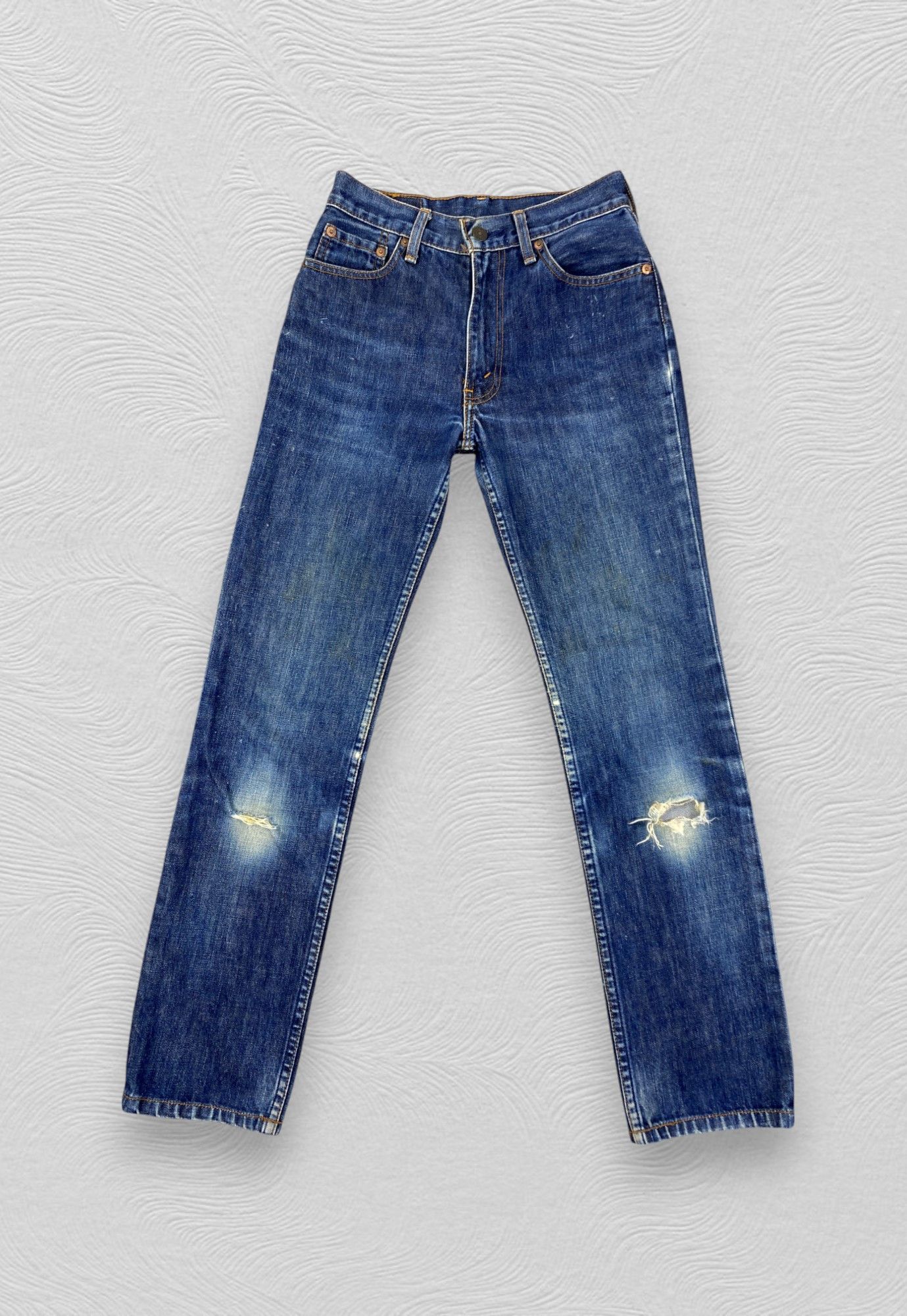 Levi's Blue Vintage Levi's 506 Ripped Denim 26x28.5 -JN213 Size US 26 / EU 42 - 1 Thumbnail