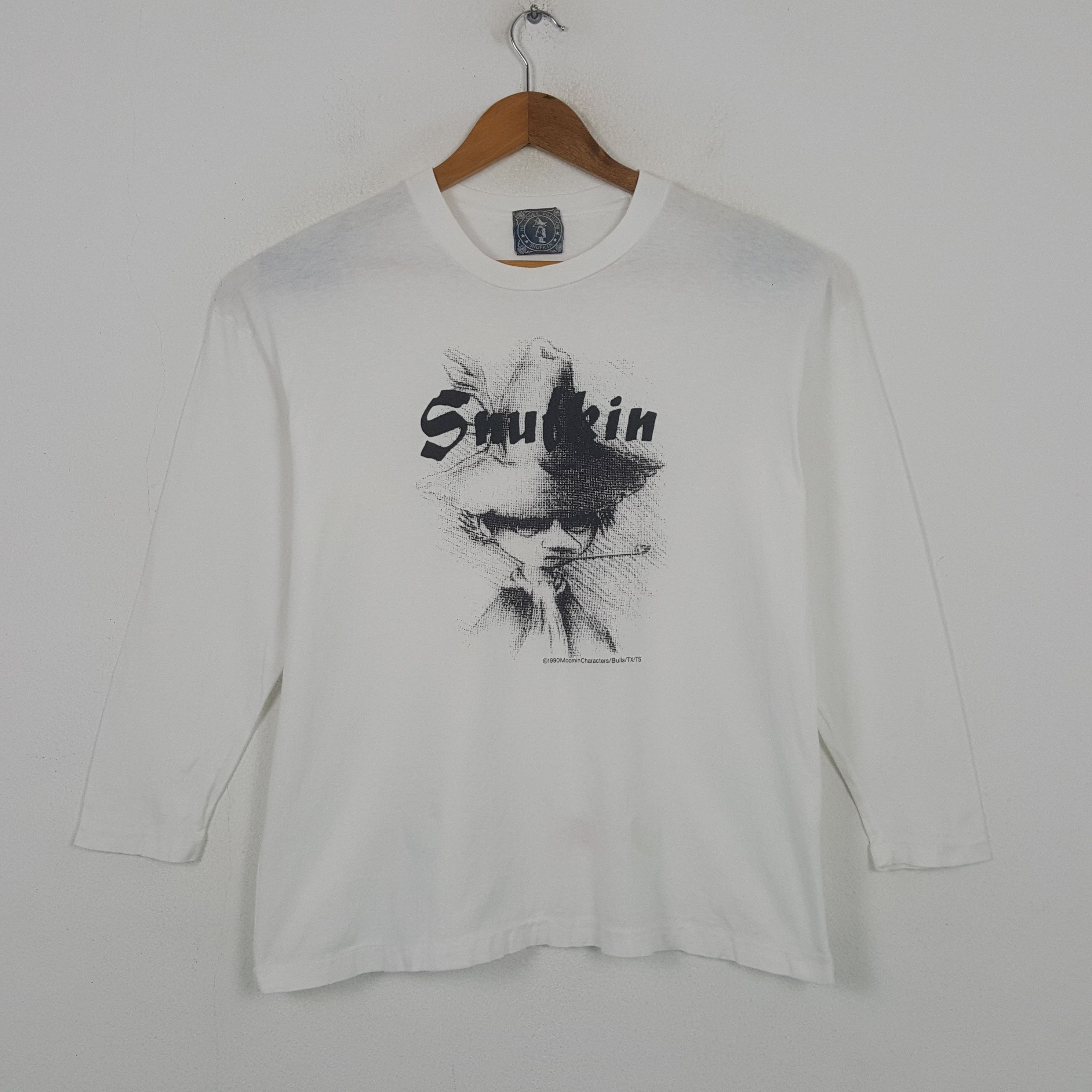 Vintage Vintage Snufkin Character Moomin Books Series T-shirt RR3 Size US L / EU 52-54 / 3 - 1 Thumbnail