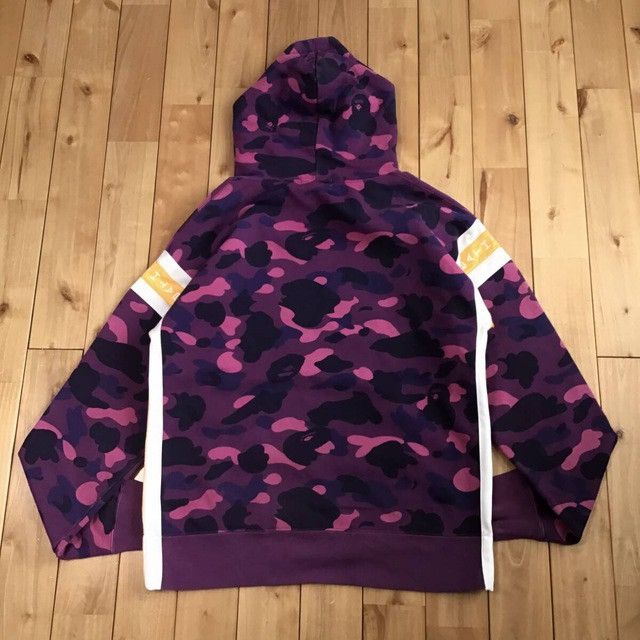 Bape BAPE logo pullover hoodie purple camo a bathing ape Size US L / EU 52-54 / 3 - 2 Thumbnail