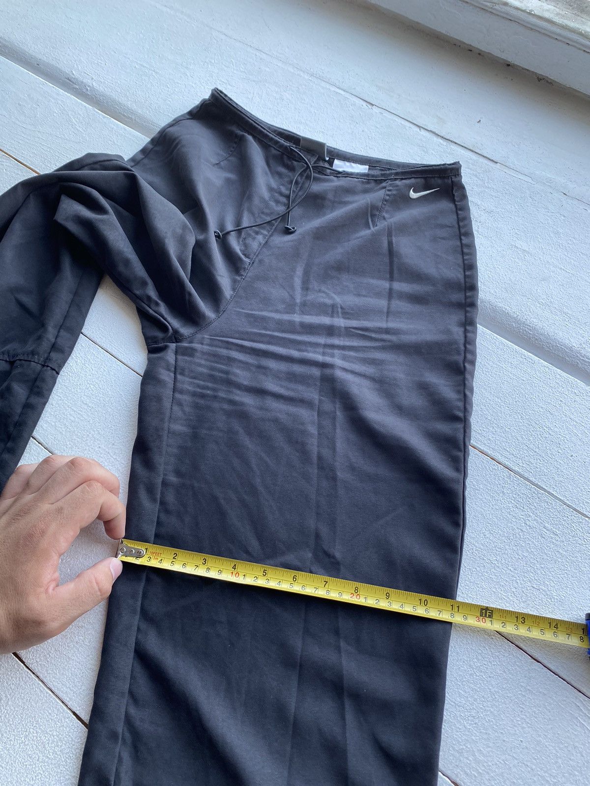 Nike 🔥Nike VNTG Baggy Relaxed Faded Black Sweatpants womens Small Size 27" / US 4 / IT 40 - 10 Thumbnail