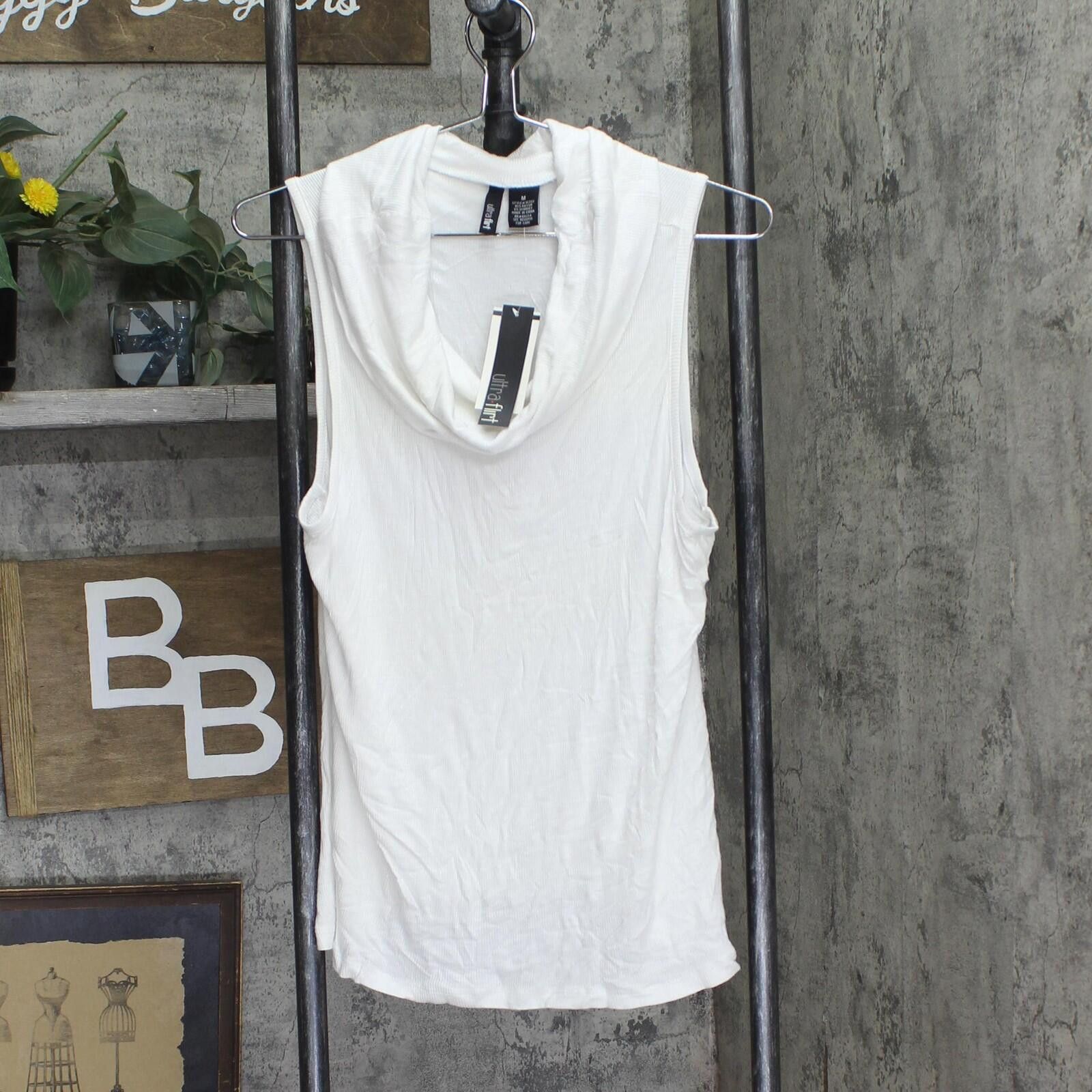 Other Nwt Ultra Flirt Juniors Cowl-neck Tank Top 3c222mc White M Size M / US 6-8 / IT 42-44 - 1 Thumbnail