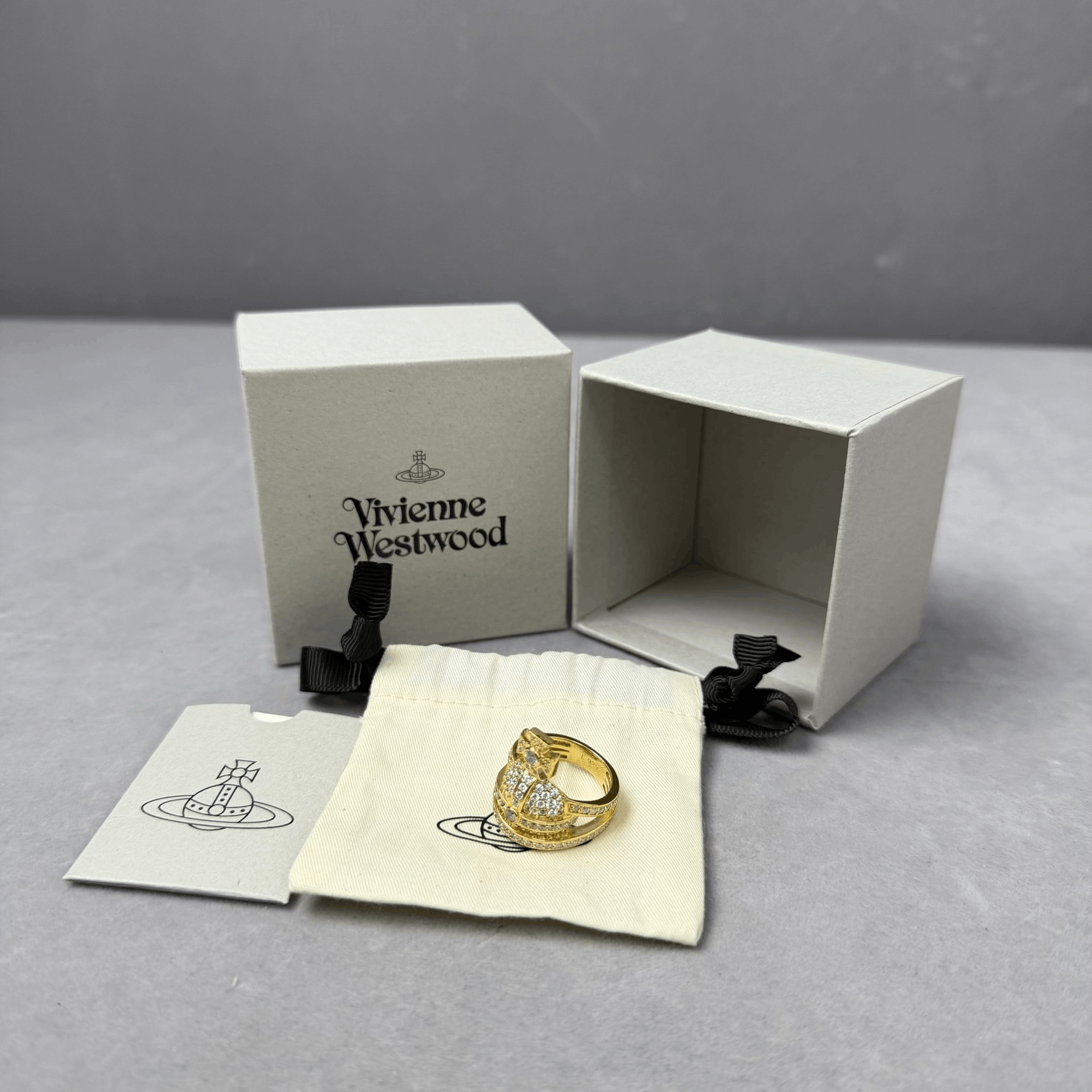 Vivienne Westwood Vivian Westwood Saturn Diamond Ring L Size ONE SIZE - 1 Thumbnail
