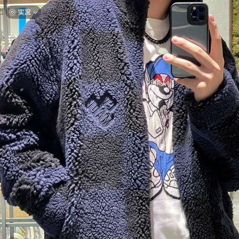 Louis Vuitton Louis Vuitton size 4l Black and blue checkerboard teddy jac Size US M / EU 48-50 / 2 - 6 Thumbnail