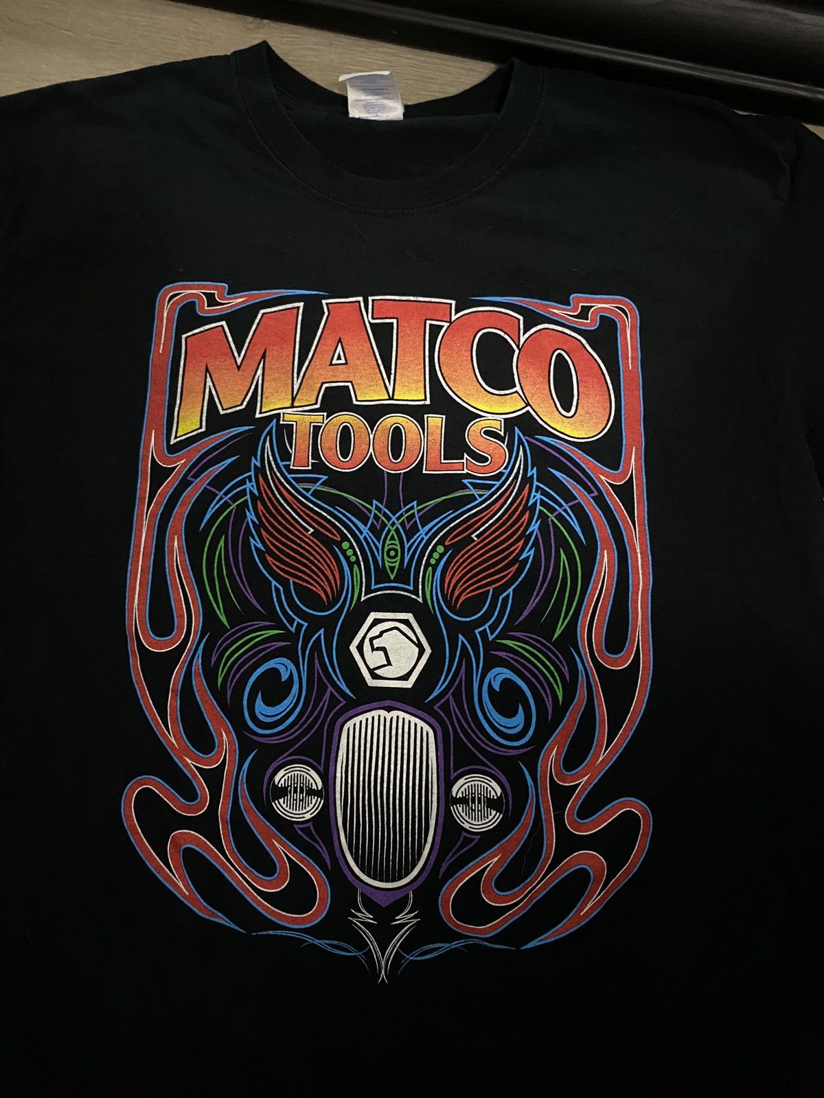 NASCAR × Vintage Rare Vintage / Y2K Lowrider Matco Paint Tools Car Shirt Size US L / EU 52-54 / 3 - 2 Thumbnail