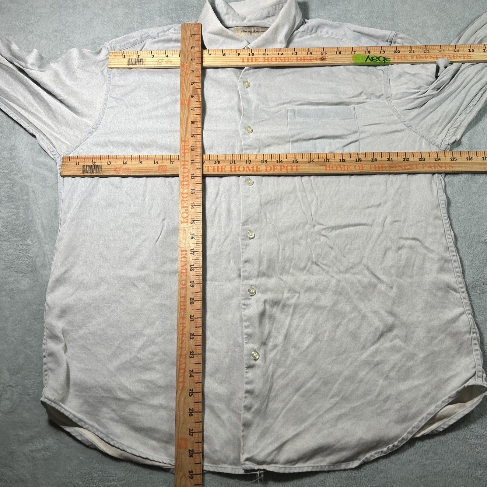 Tommy Bahama Tommy Bahama Luxury Blend Wool Silk Button Up Shirt Mens XL Size US XL / EU 56 / 4 - 9 Thumbnail