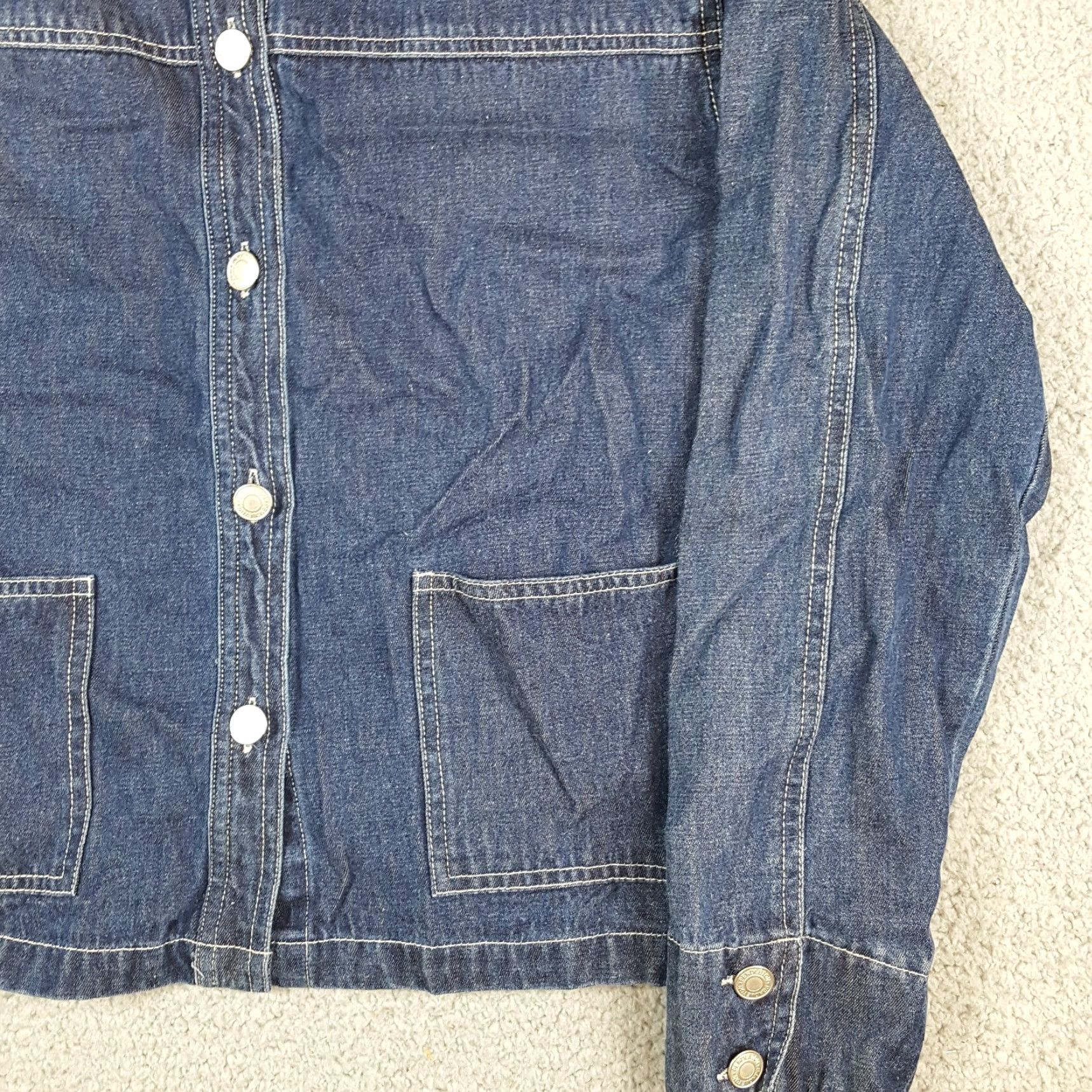 Pendleton VINTAGE Pendleton Denim Trucker Jacket Women's Size M Jean Jacket Western Cowgirl Retro Size 32" / US 10 / IT 46 - 3 Thumbnail