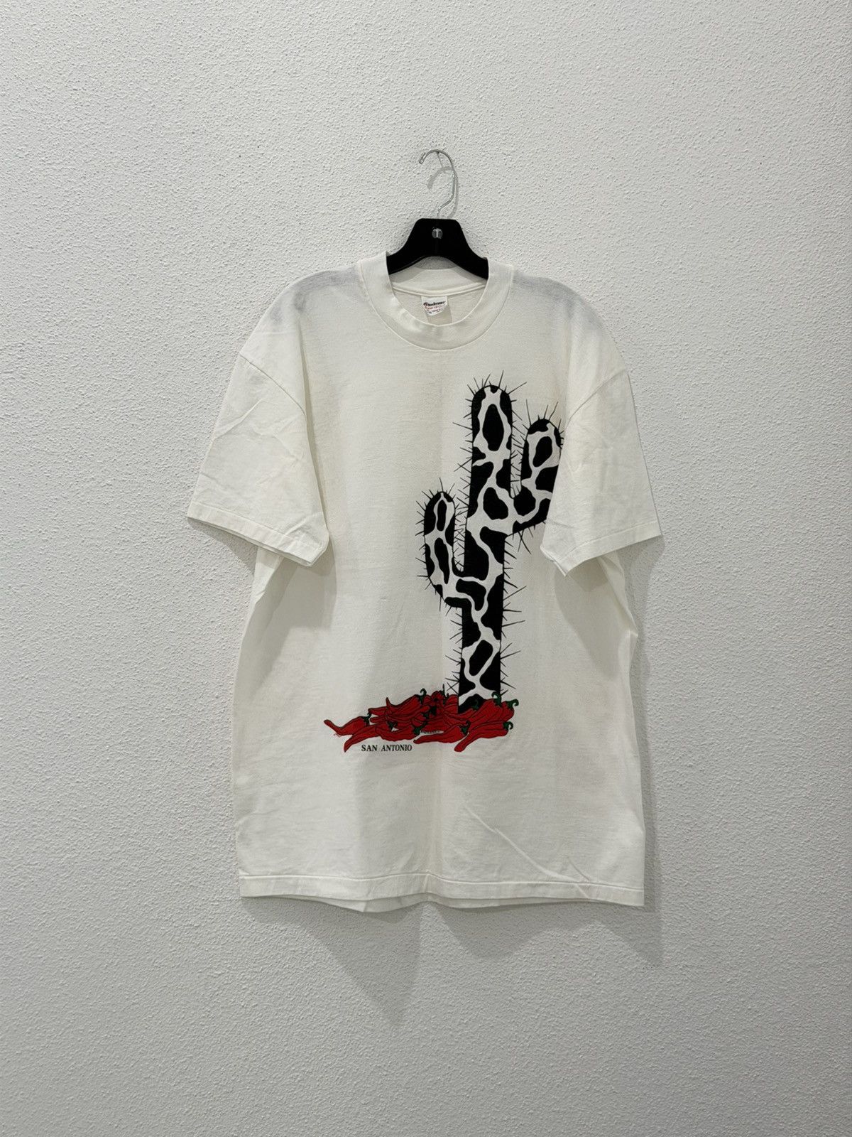 Vintage Vintage 90s San Antonio Cactus Chili Pepper Graphic Tee XL Size US XL / EU 56 / 4 - 1 Thumbnail
