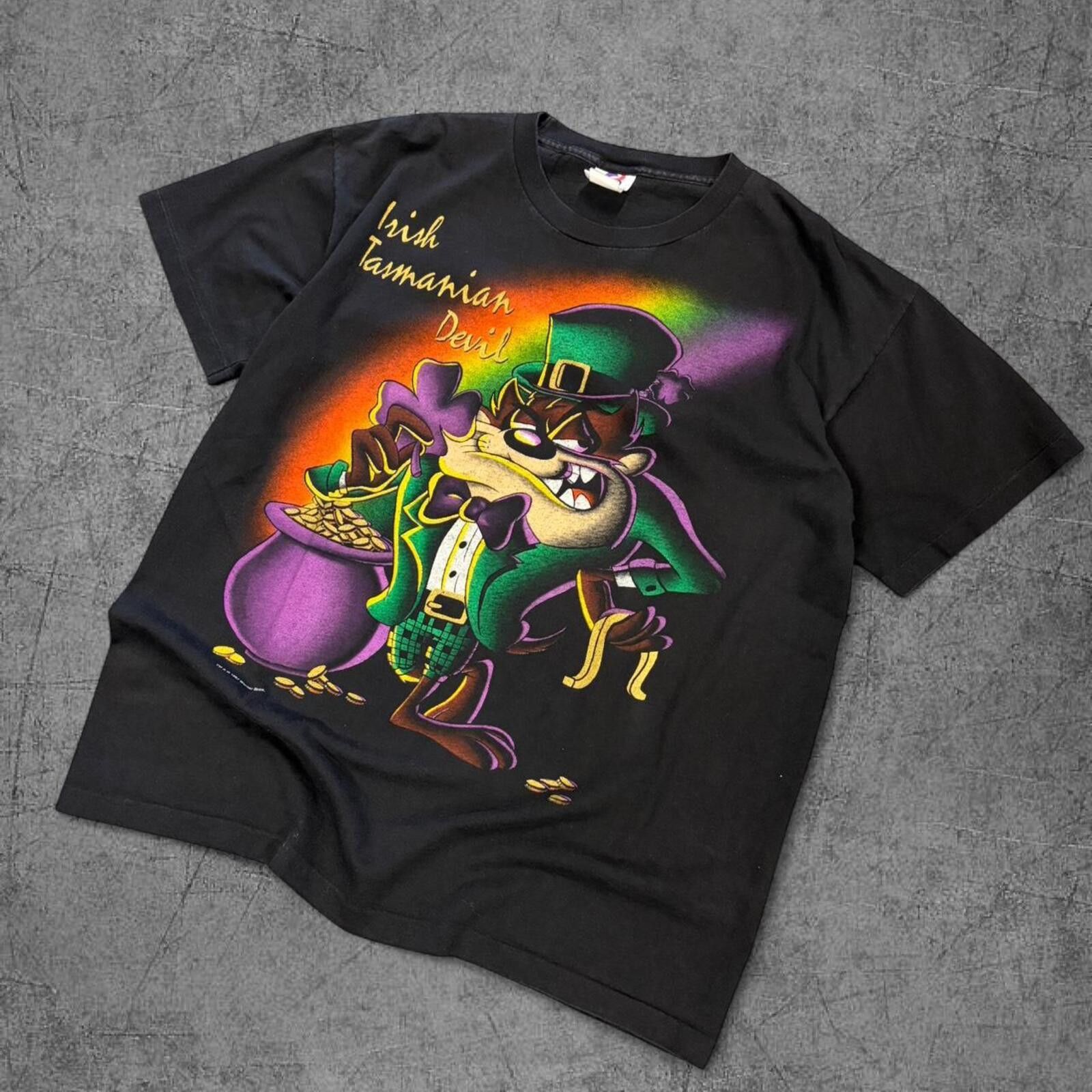 Fruit Of The Loom Vintage 1997 Irish Tasmanian Devil Tee Size US L / EU 52-54 / 3 - 2 Thumbnail