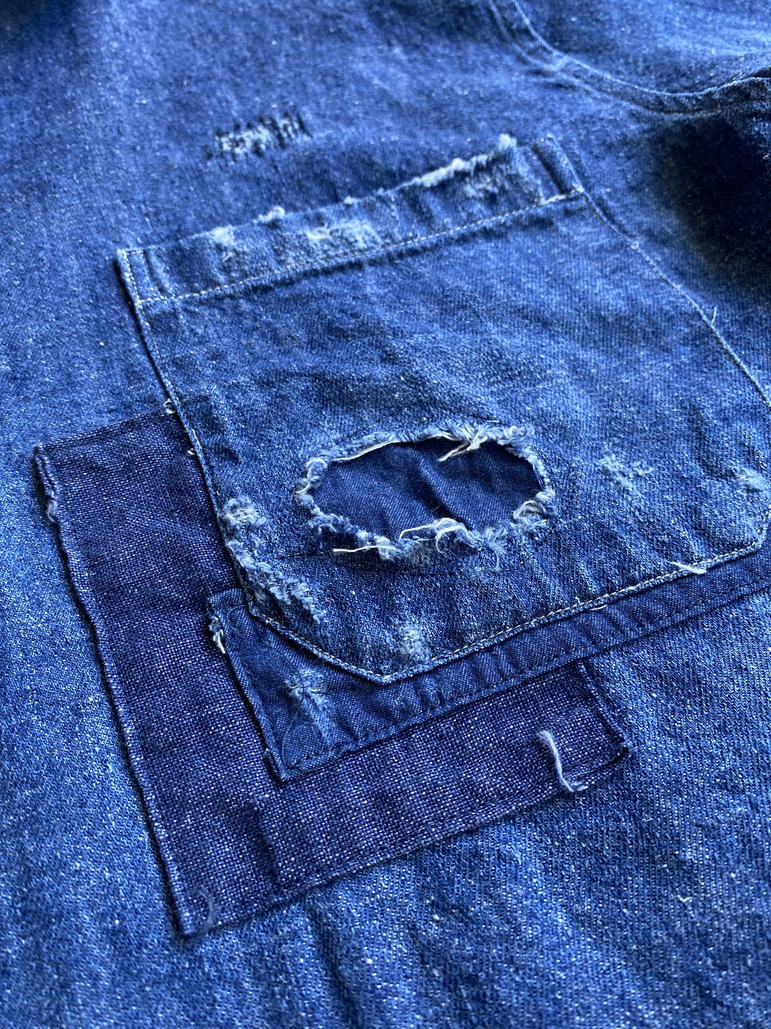 Our Legacy Distressed Half Zip - Japanese Hemp/Cotton Size US S / EU 44-46 / 1 - 6 Thumbnail