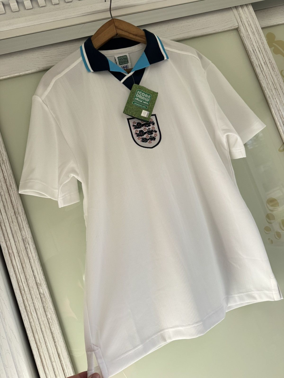 Umbro Vintage England 1996-1997 Score Draw Home Soccer Jersey Kit Size US M / EU 48-50 / 2 - 4 Thumbnail