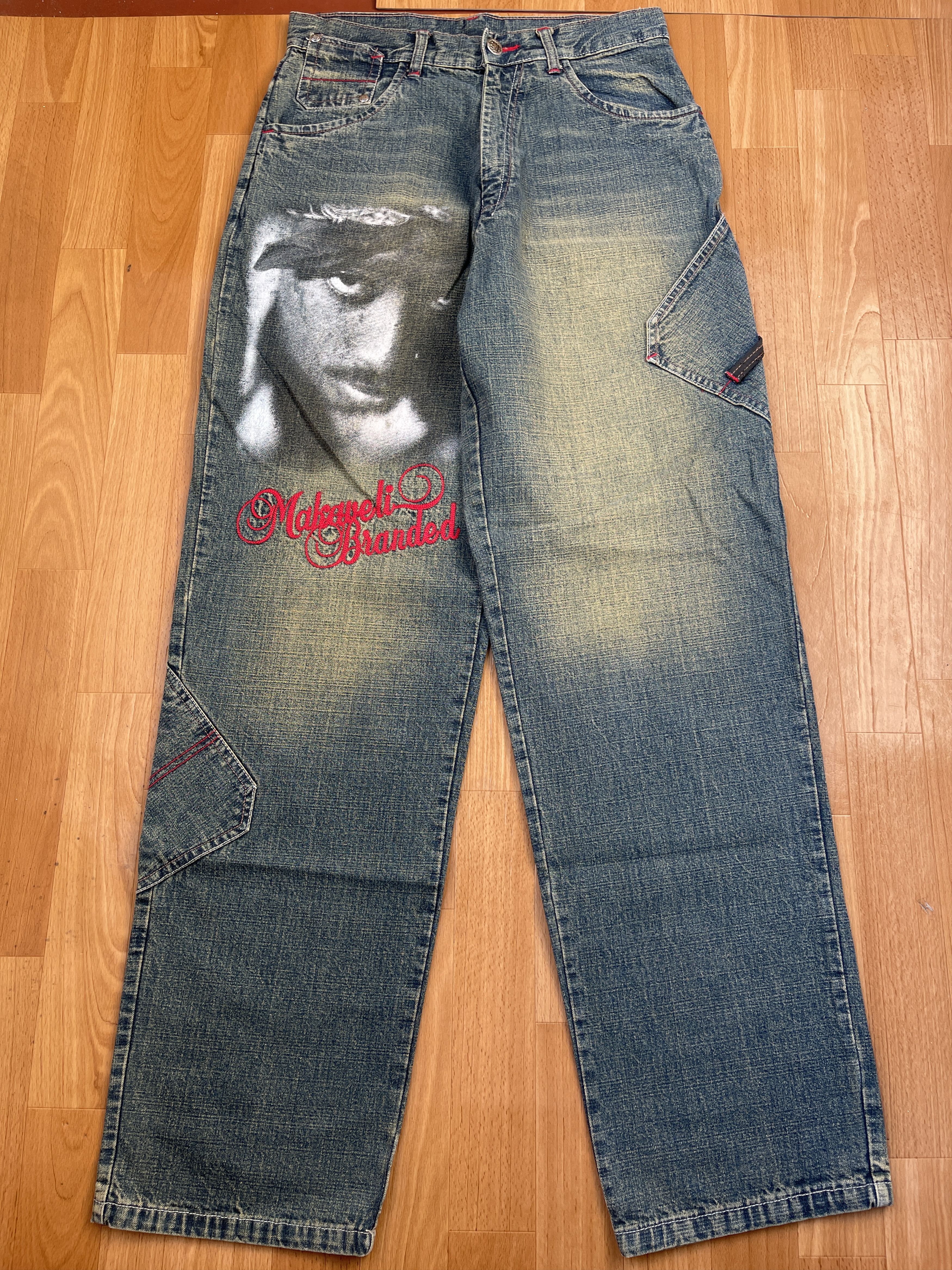 Makaveli MAKAVELI BRANDED jeans, 2Pac, Tupac vintage baggy hip hop 30 Size US 30 / EU 46 - 1 Thumbnail