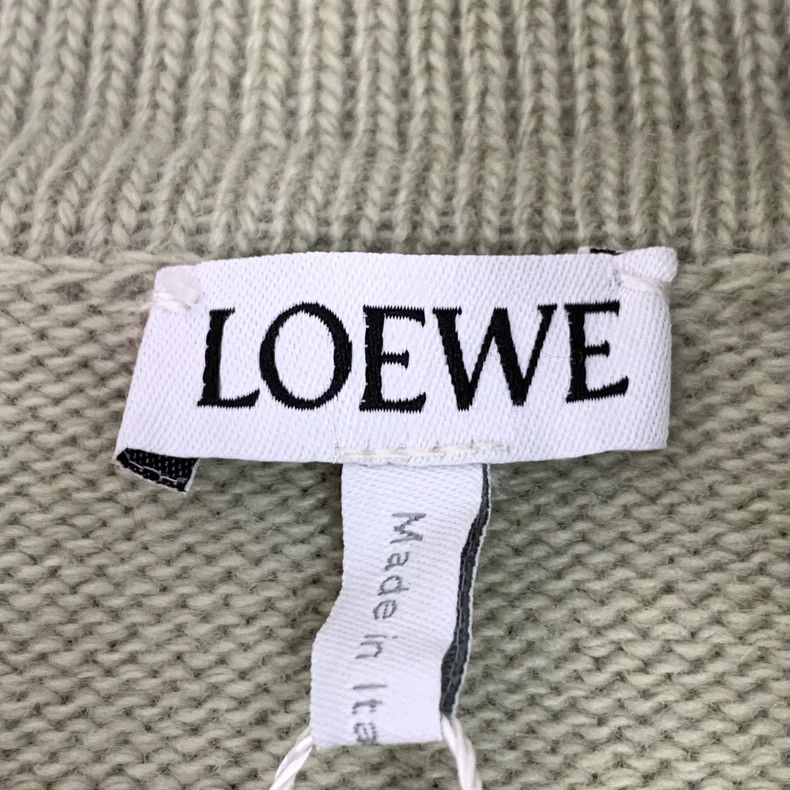 Loewe LOEWE Embroidered wool collar long sleeve Polo knit sweate Size XS / US 0-2 / IT 36-38 - 6 Thumbnail