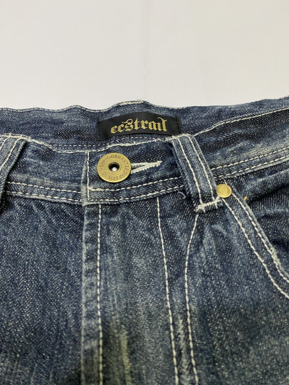 Japanese Brand Tornado mart x Ecstrail flare distressed jeans Size US 32 / EU 48 - 10 Thumbnail