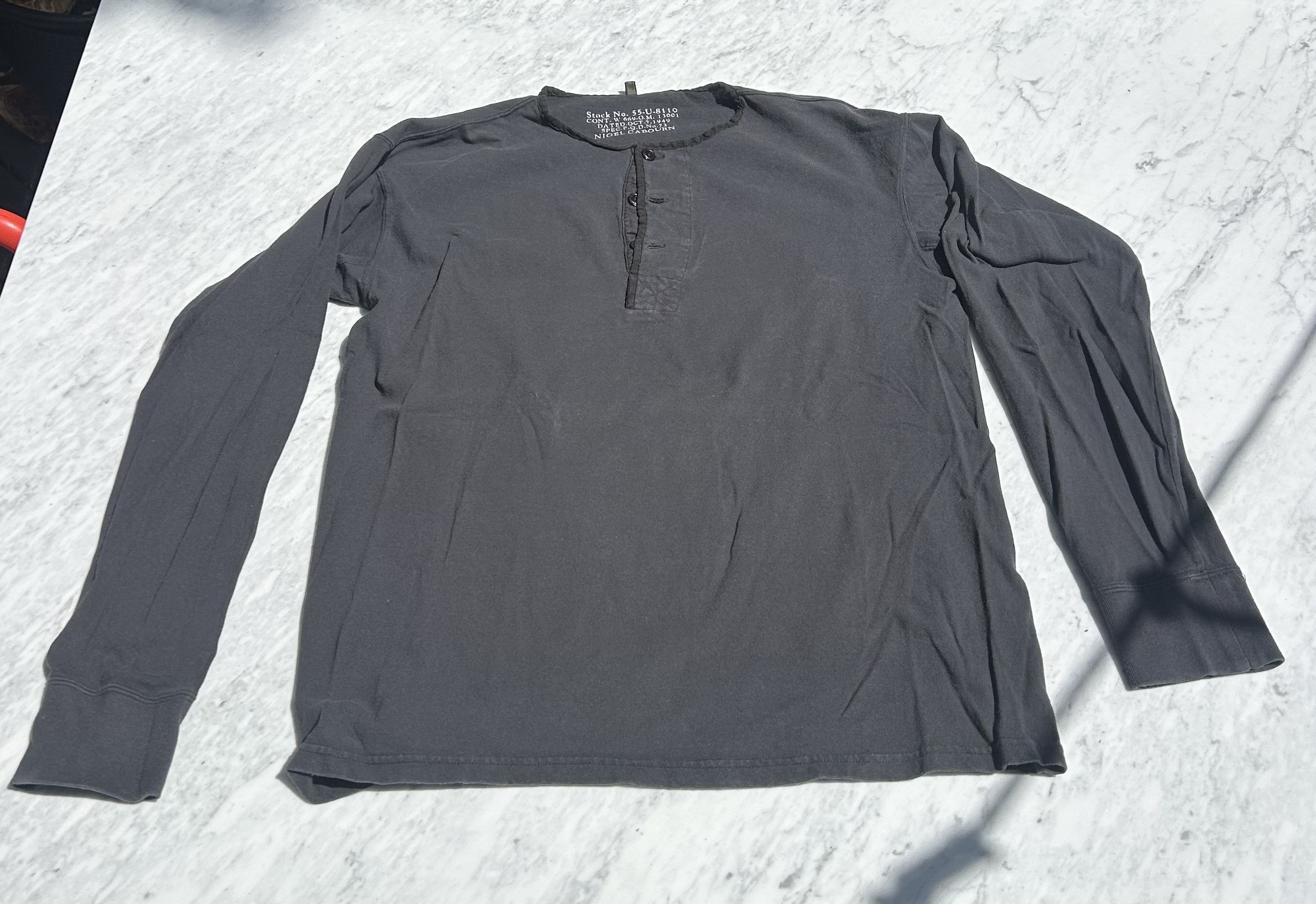 Nigel Cabourn Nigel Cabourn LS cotton henley Size US M / EU 48-50 / 2 - 5 Thumbnail