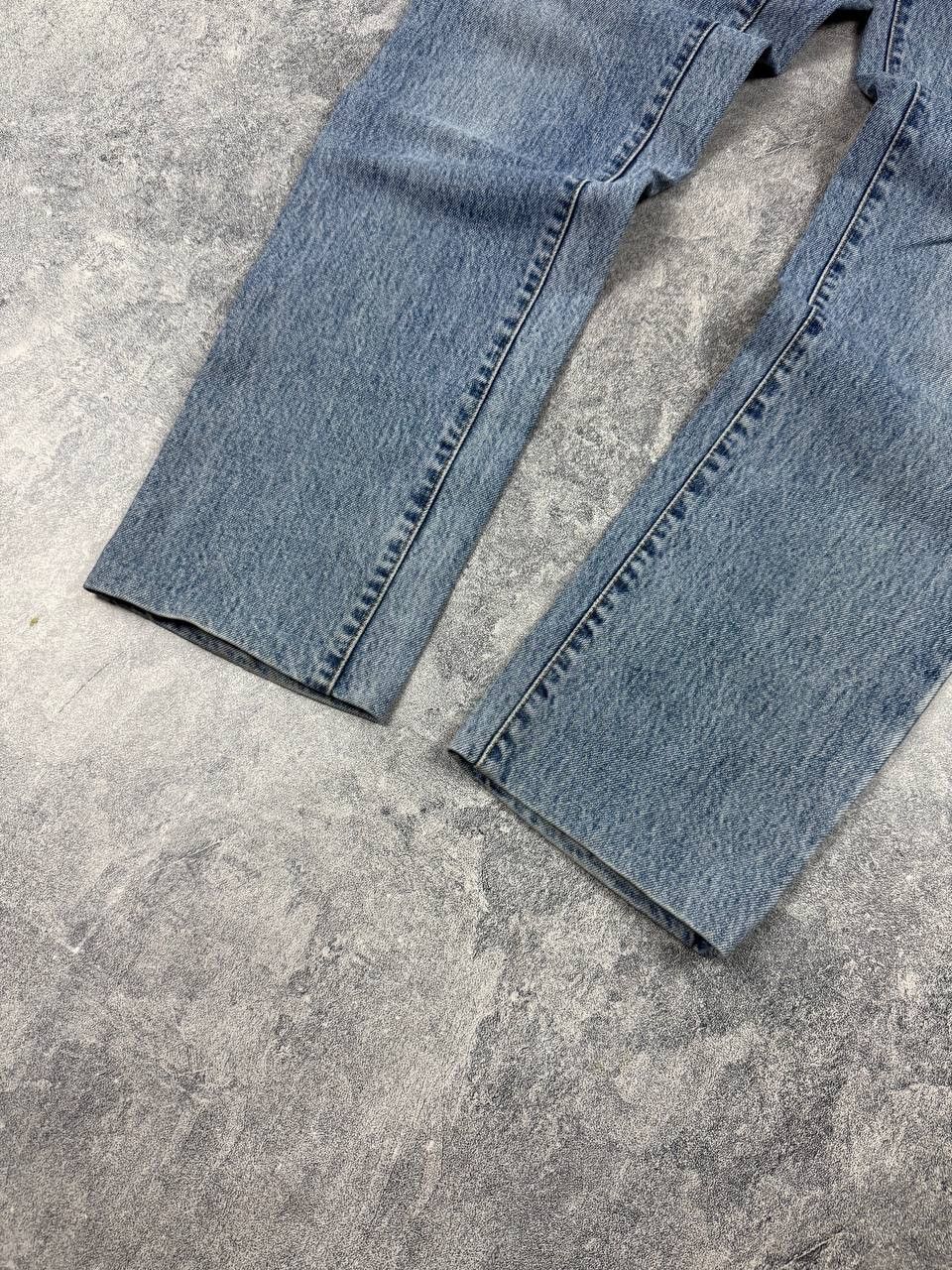 Armani Vintage 90's Armani Jeans Metal Logo Blue Denim Comfort fit Size US 29 - 4 Thumbnail
