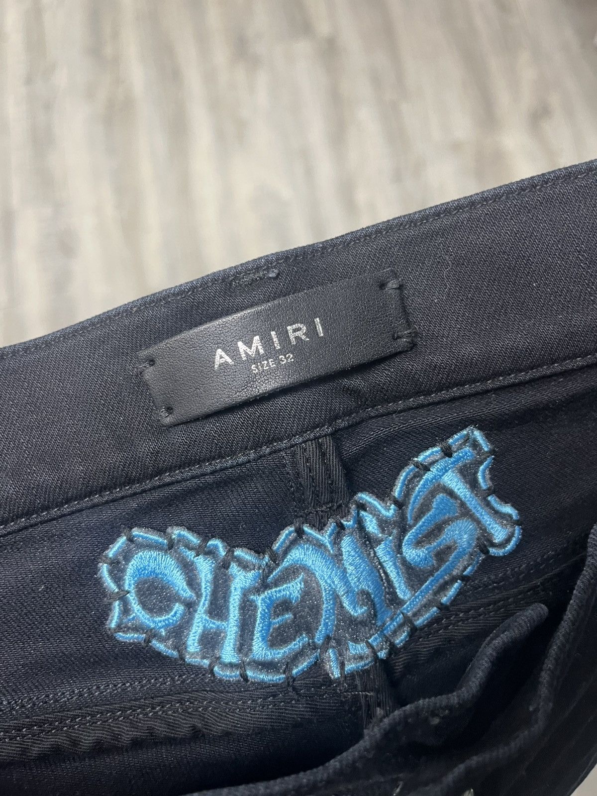Amiri Amiri Alchemist Suede Stars Blue Aged Black Denim Size US 32 / EU 48 - 7 Thumbnail
