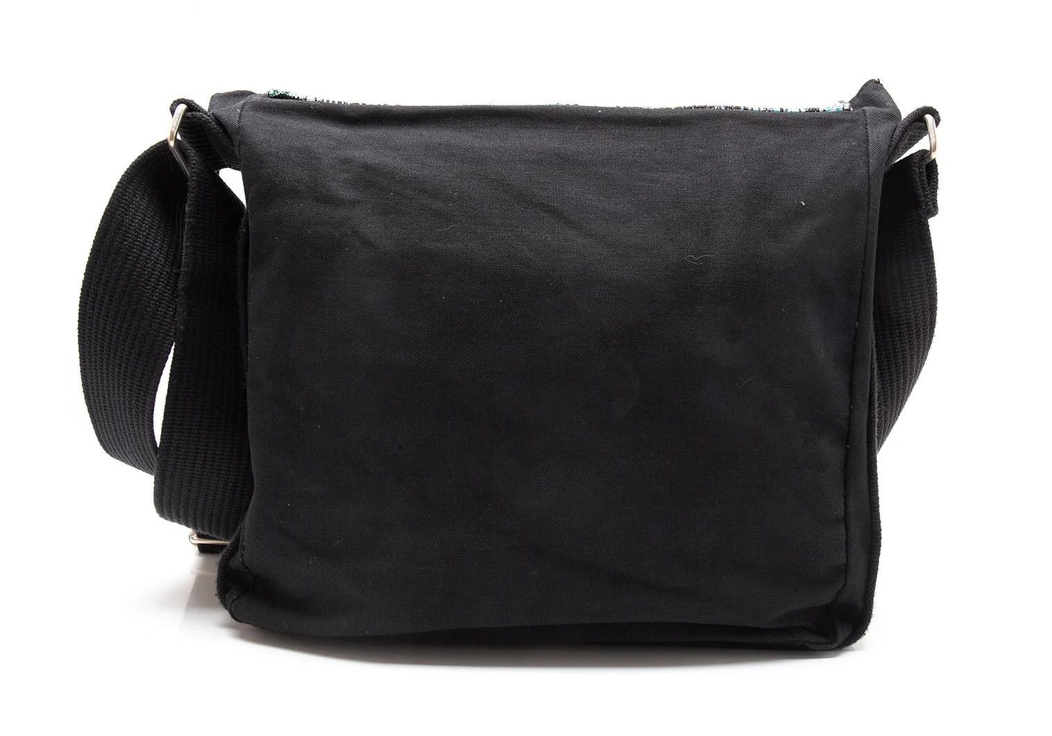 Jean Paul Gaultier Ethnic Print Flap Shoulder Bag in Black and Green Size ONE SIZE - 4 Thumbnail