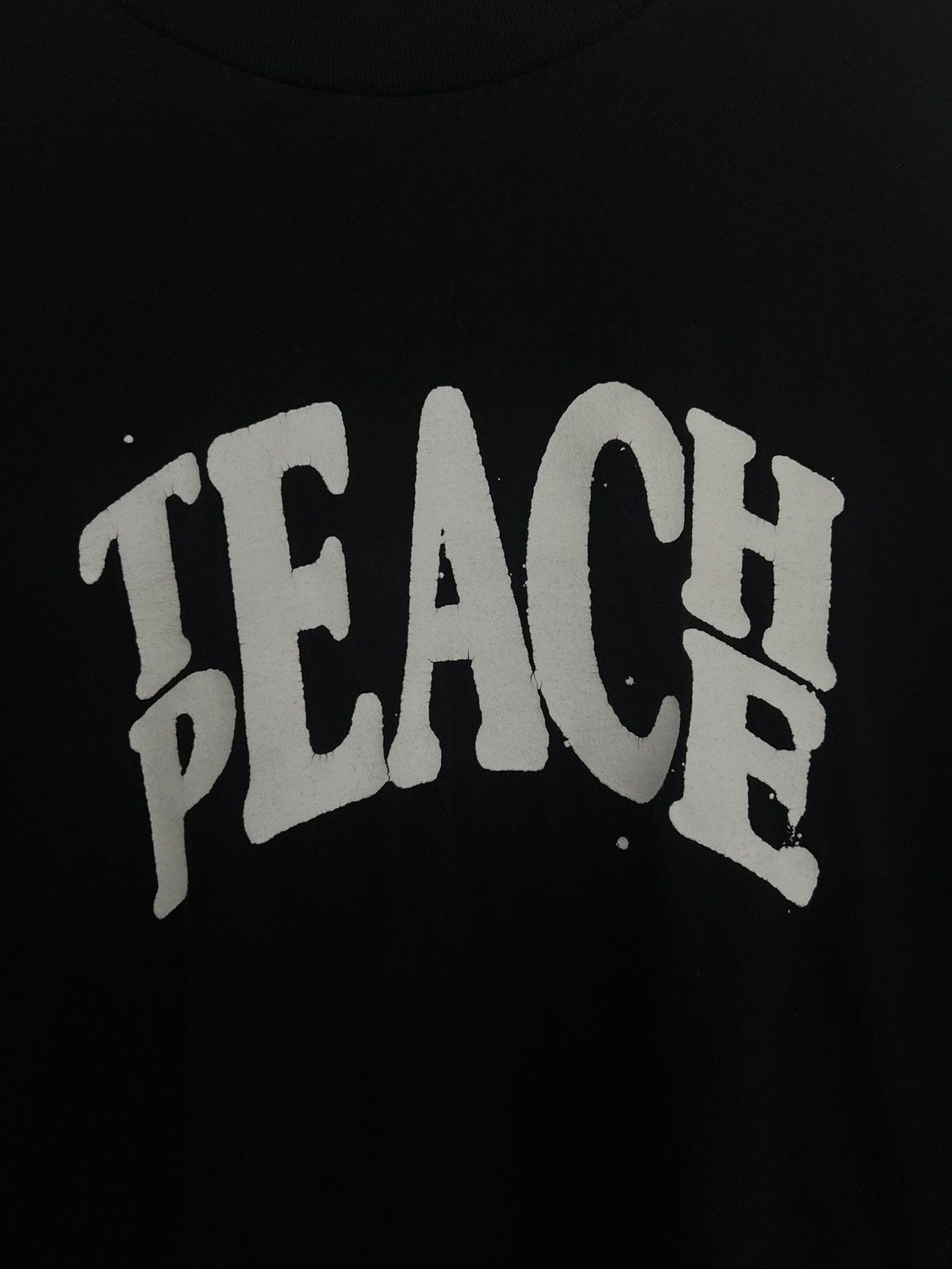 JJJJound JJJJound Teach Peace Long Sleeve Tee in Black Size US XL / EU 56 / 4 - 2 Thumbnail