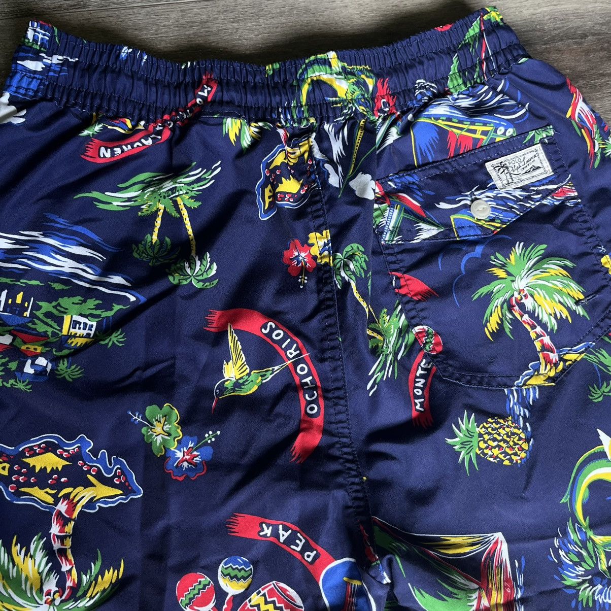 Polo Ralph Lauren Polo Ralph Lauren Jamaica Tropical Marlin Print Swim Shorts Size US 26 / EU 42 - 3 Thumbnail