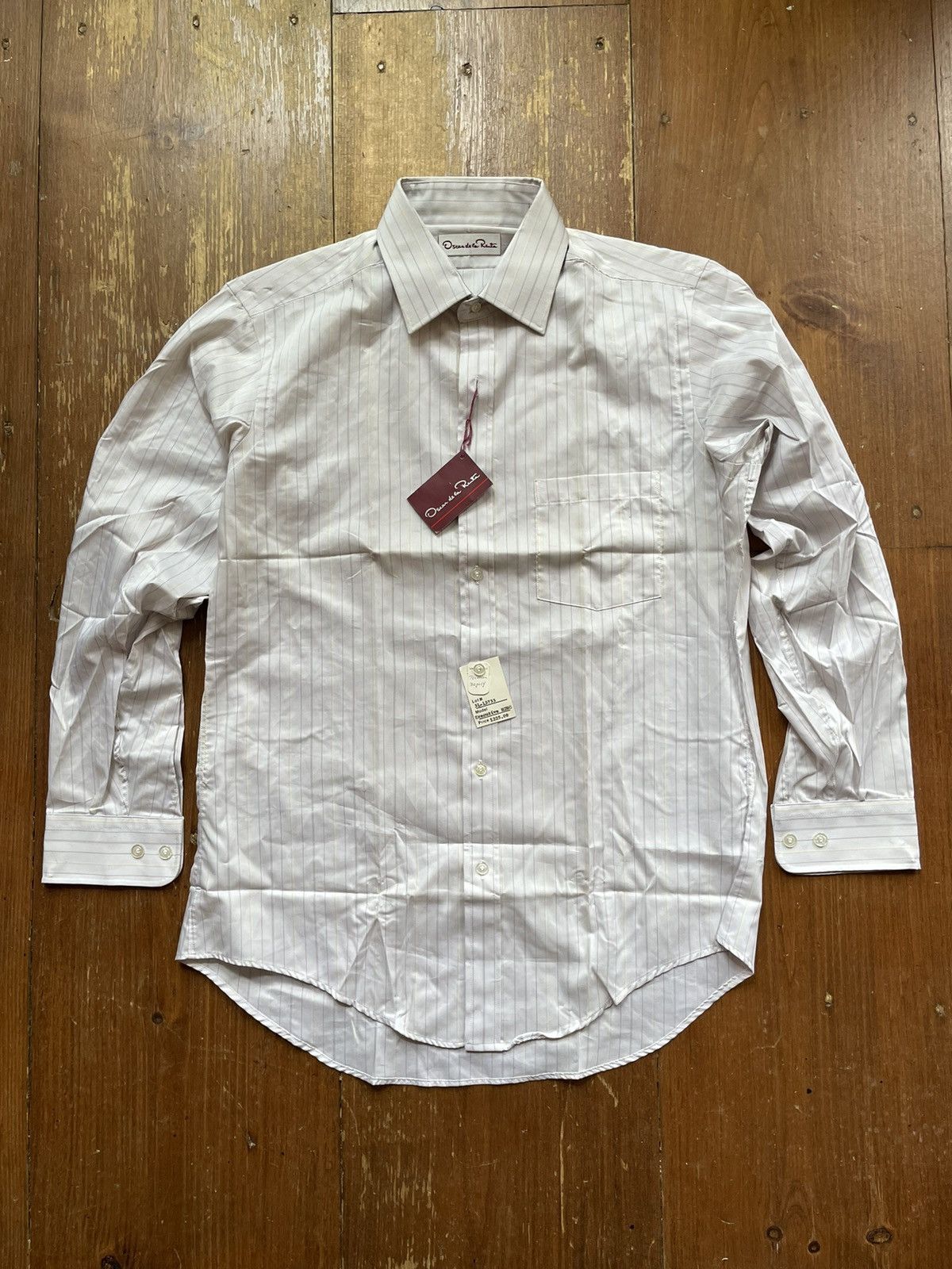 Oscar De La Renta × Vintage Vintage dead stock Oscar de la renta button up custom stripe Size US L / EU 52-54 / 3 - 1 Thumbnail