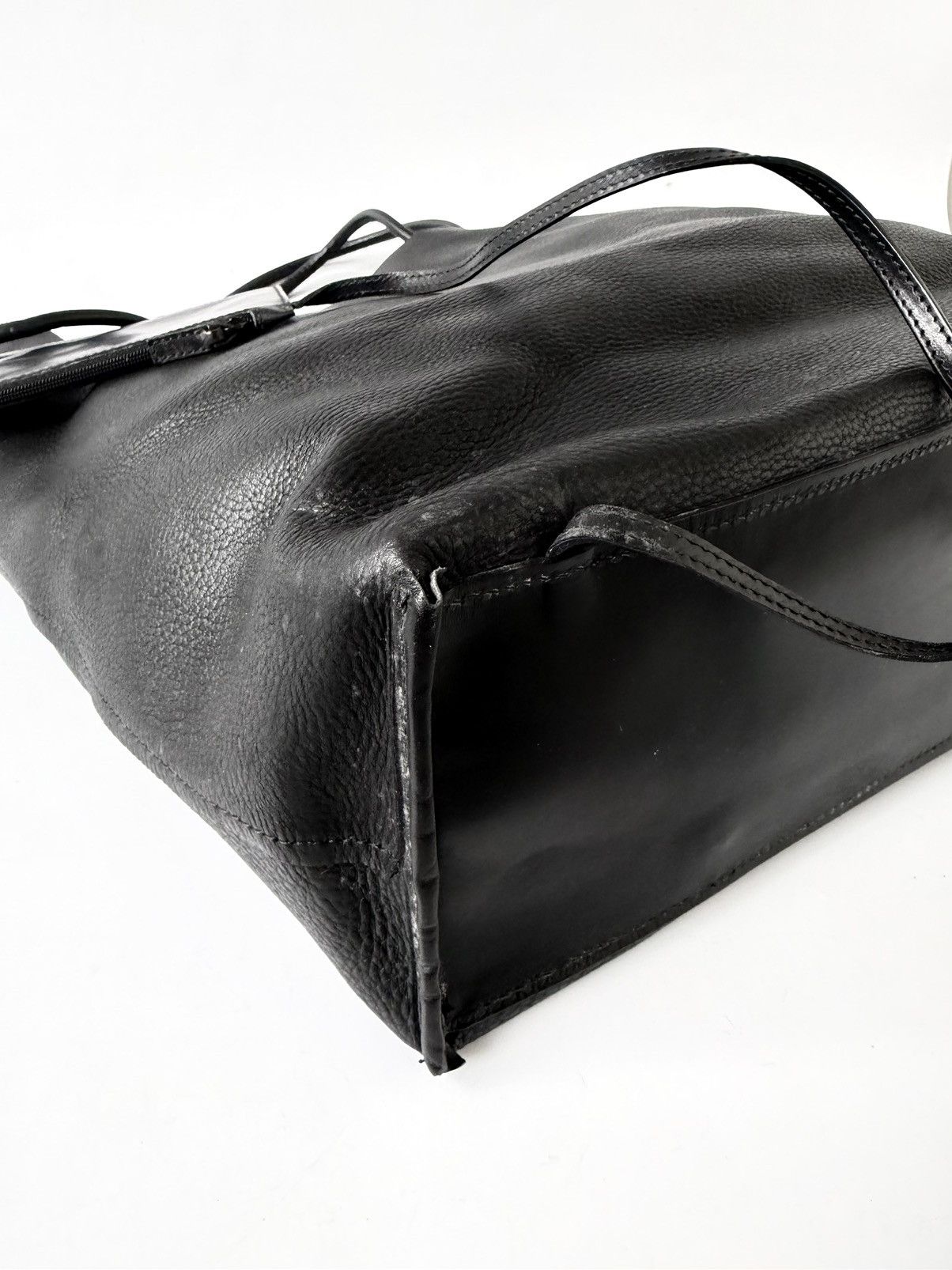 Gucci Gucci Reversible Black Leather Tote Bag Size ONE SIZE - 9 Thumbnail