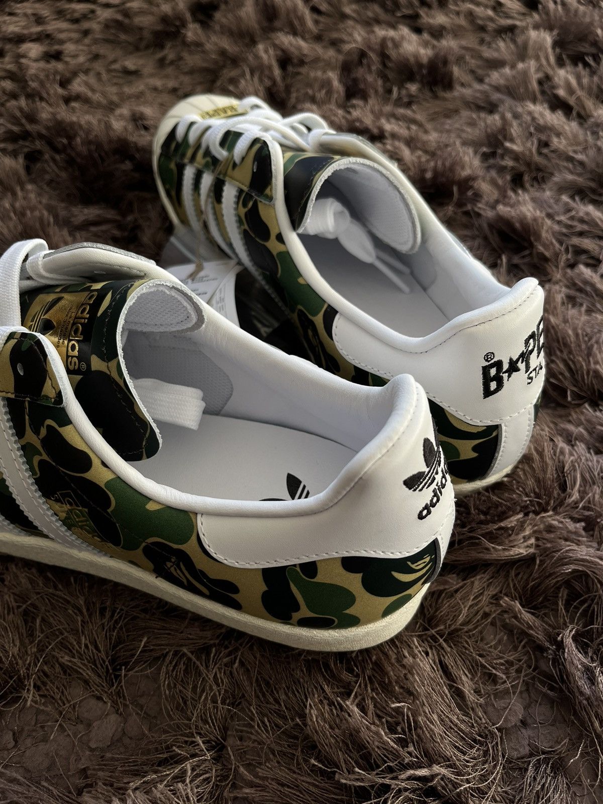 Adidas × Bape Adidas x Bape Superstar NEW 46 Size US 11.5 / EU 44-45 - 5 Thumbnail