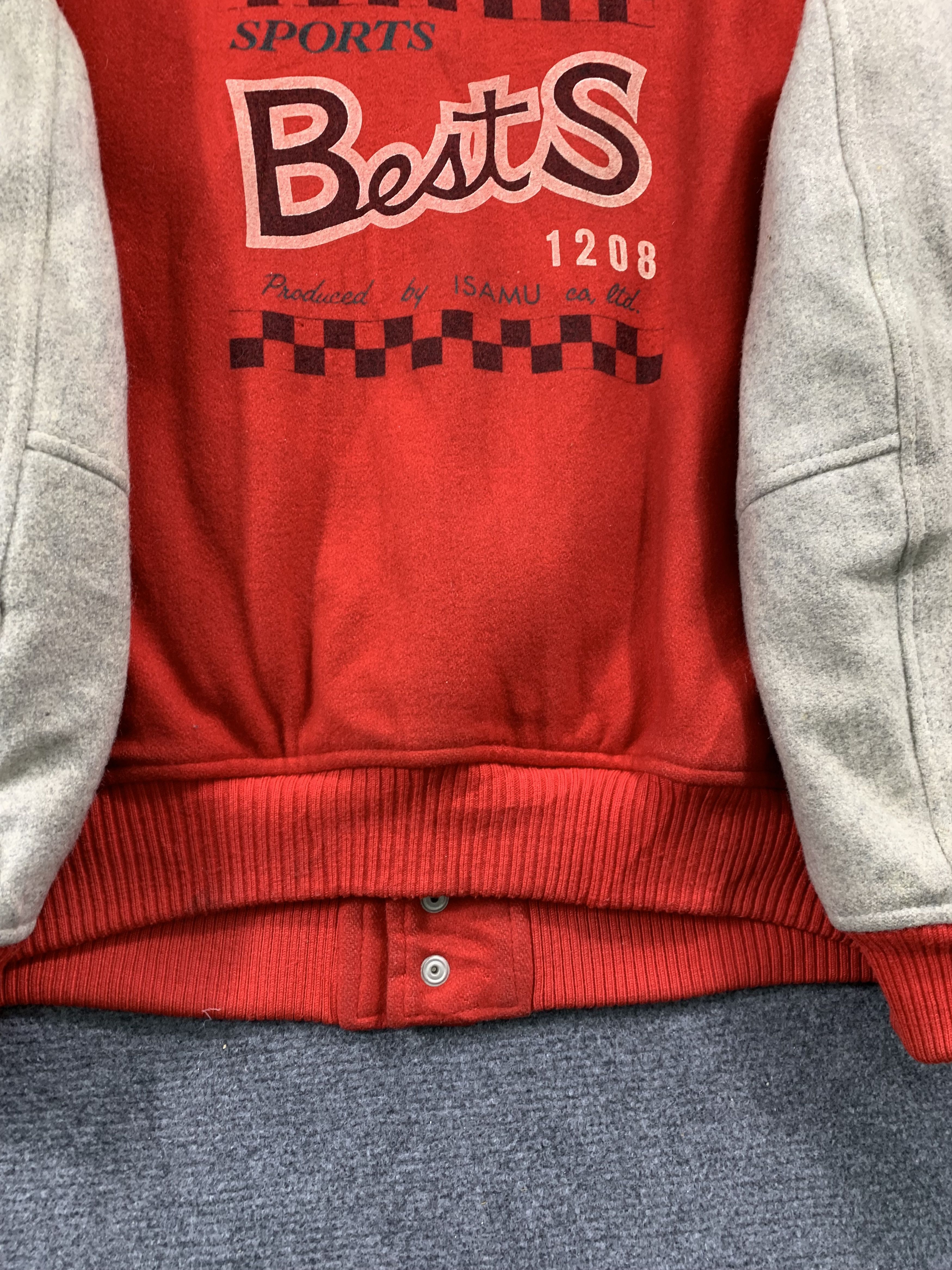 Japanese Brand Vintage Bests Racing ISAMU Button Up Wool Varsity Jacket Size US M / EU 48-50 / 2 - 20 Thumbnail