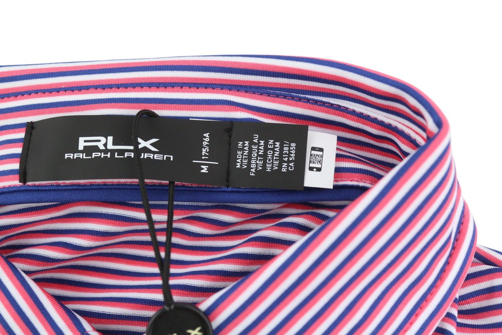 RLX Ralph Lauren GOLF M Striped Polo Wicking 84548 Size US M / EU 48-50 / 2 - 5 Thumbnail