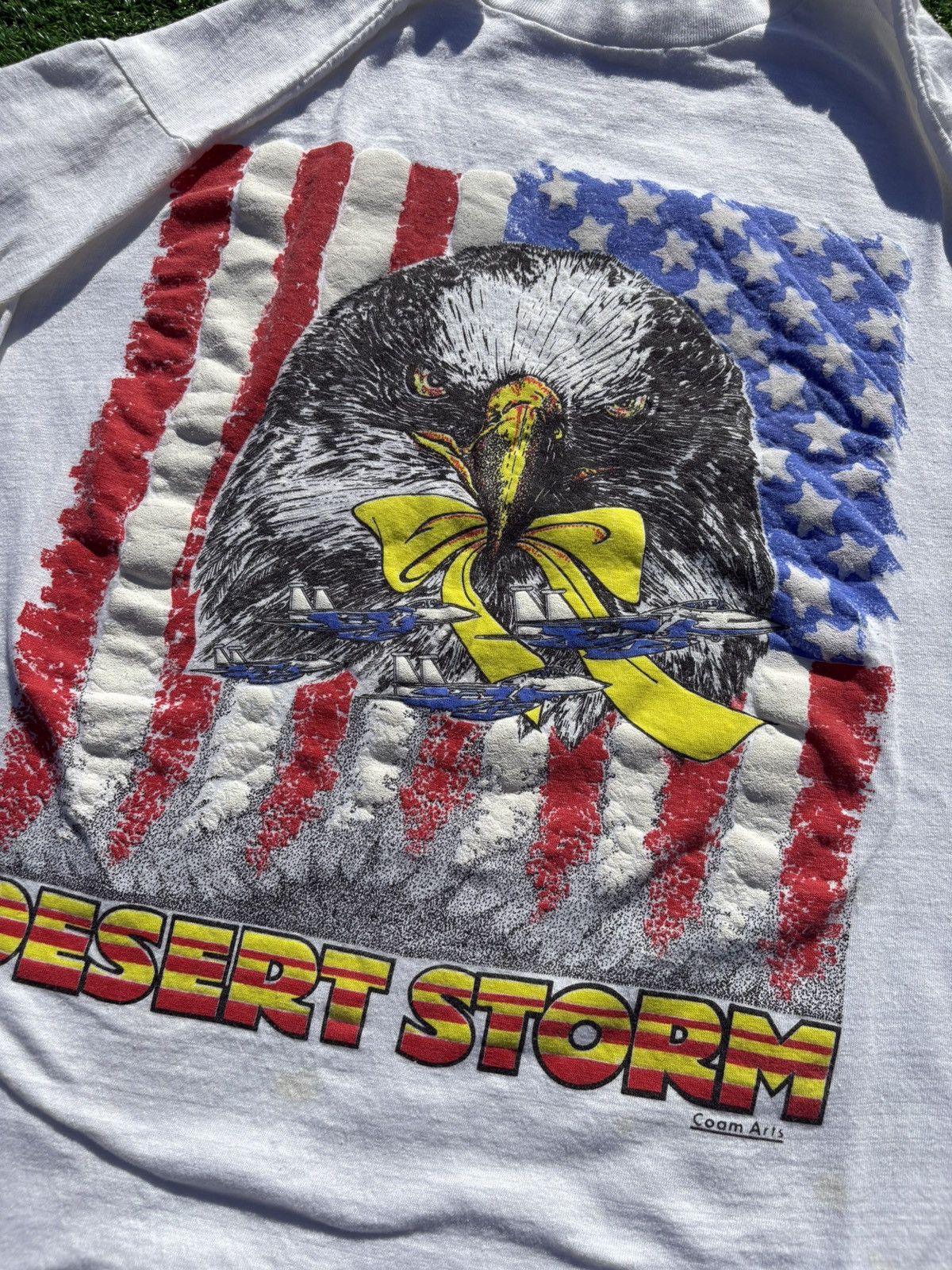 Vintage Vintage Desert Storm 1991 tshirt Size US XL / EU 56 / 4 - 3 Thumbnail