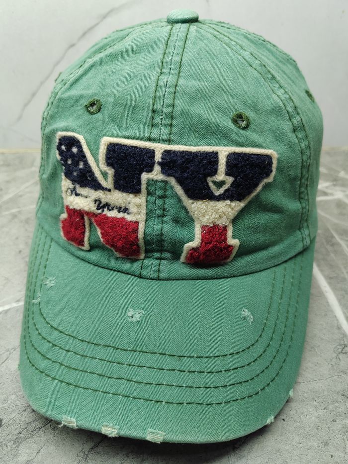 Japanese Brand Vintage NY Distressed Style Cap Hat Size ONE SIZE - 1 Thumbnail