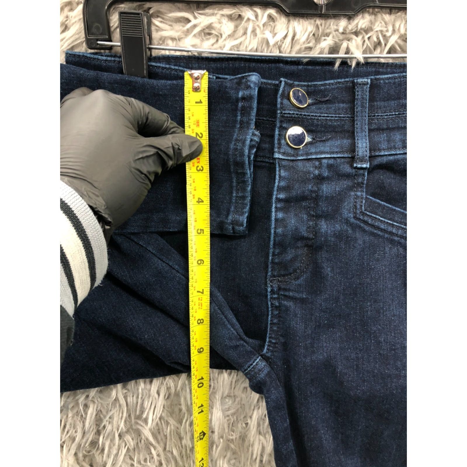 Loft LOFT Jeans Womens 0 Skinny Ankle Zip Dark Wash Blue Size 25" / US 0 / IT 36 - 4 Thumbnail