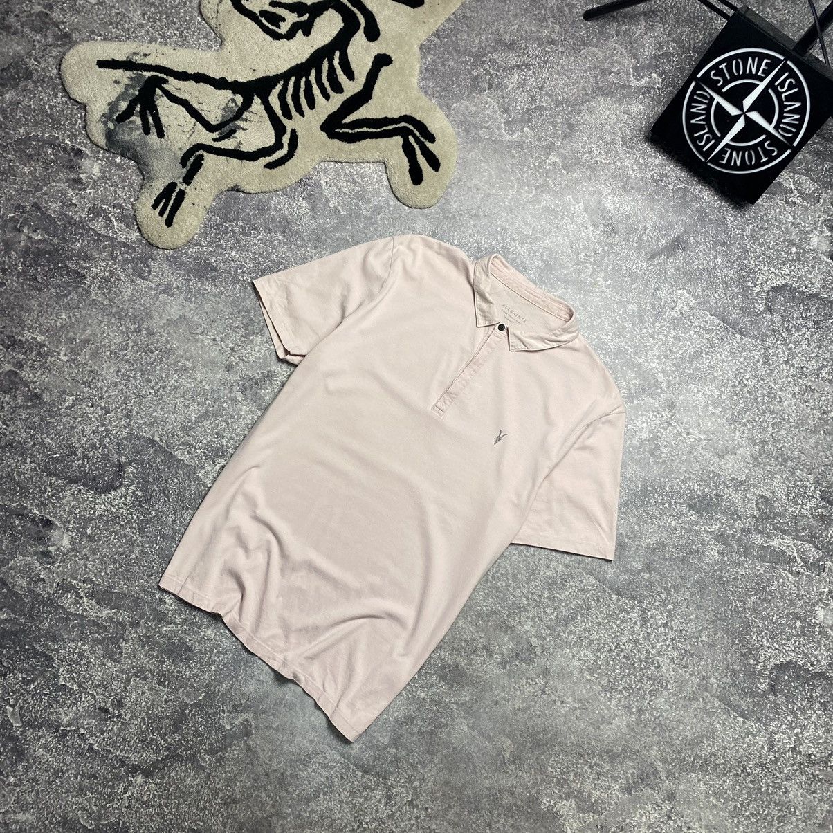 Allsaints Designer All Saints small basic logo y2k old money polo Size US XL / EU 56 / 4 - 1 Thumbnail