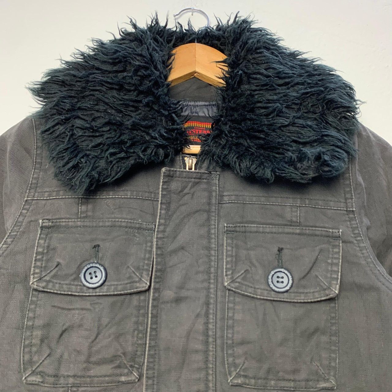 Hysteric Glamour VTG Hysteric Glamour Black Military Fur Collar Parka Jacket Size US S / EU 44-46 / 1 - 4 Thumbnail