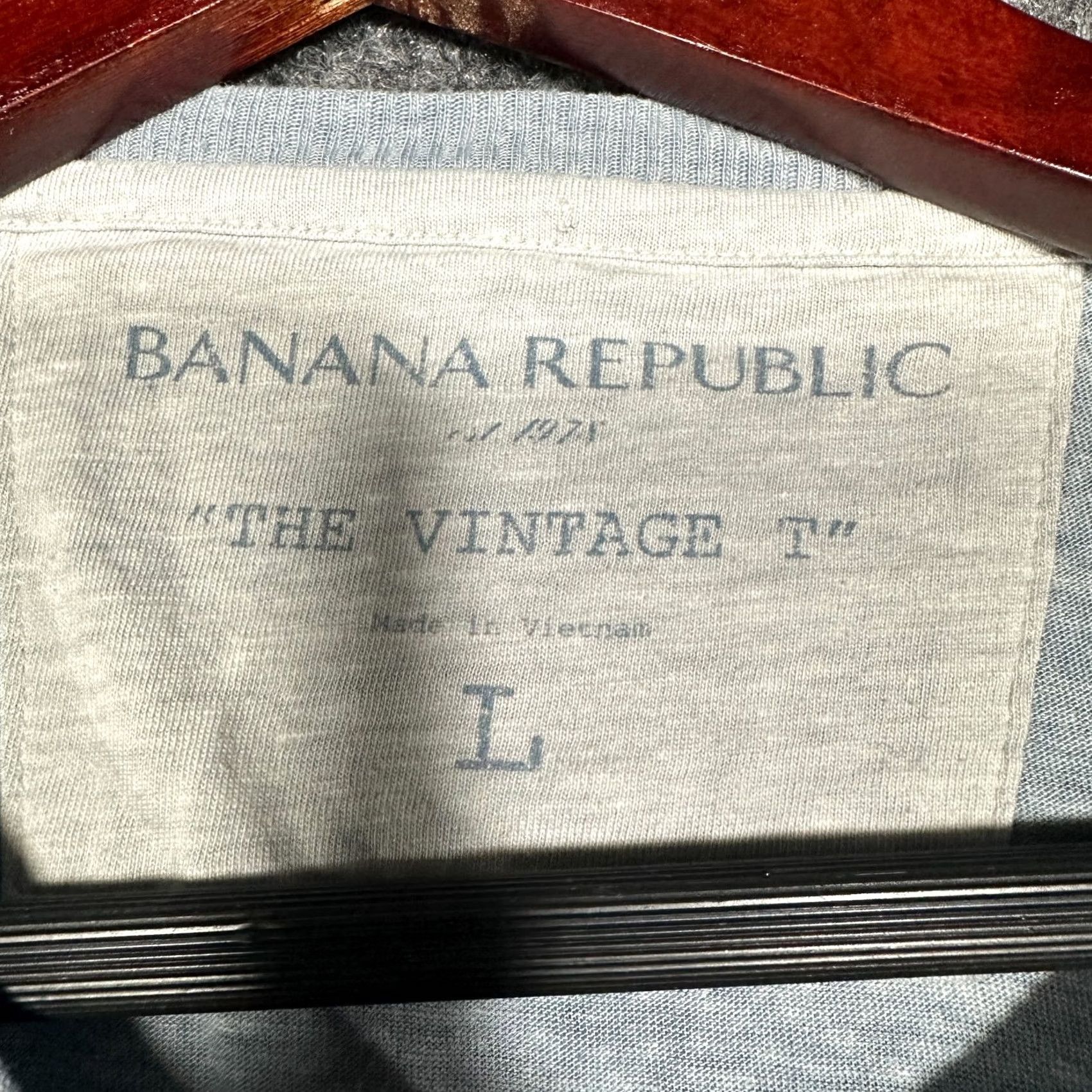 Banana Republic Banana Republic Shirt Mens L The Vintage T Blue Long Sleeve Crew Neck Size US L / EU 52-54 / 3 - 5 Thumbnail