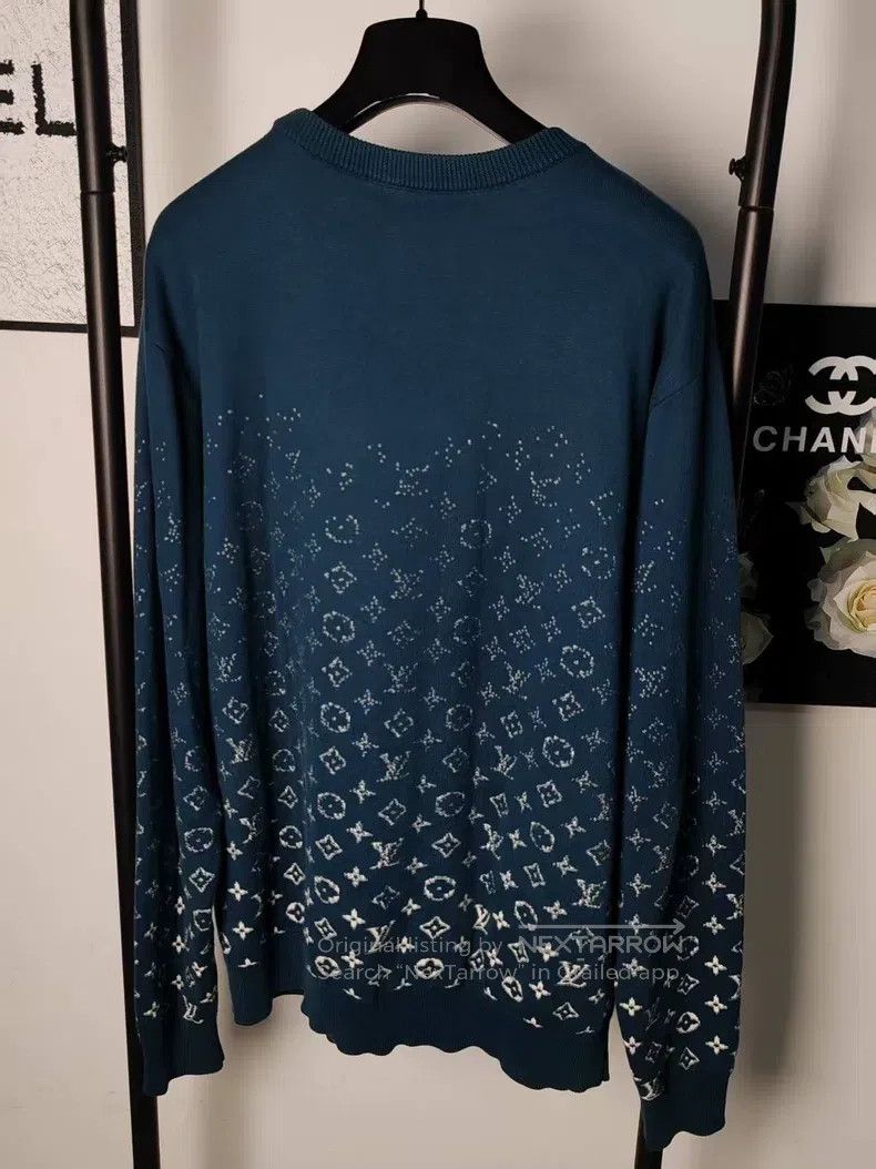 Louis Vuitton Louis Vuitton Full-print knitted sweatshirt Size US XL / EU 56 / 4 - 2 Thumbnail