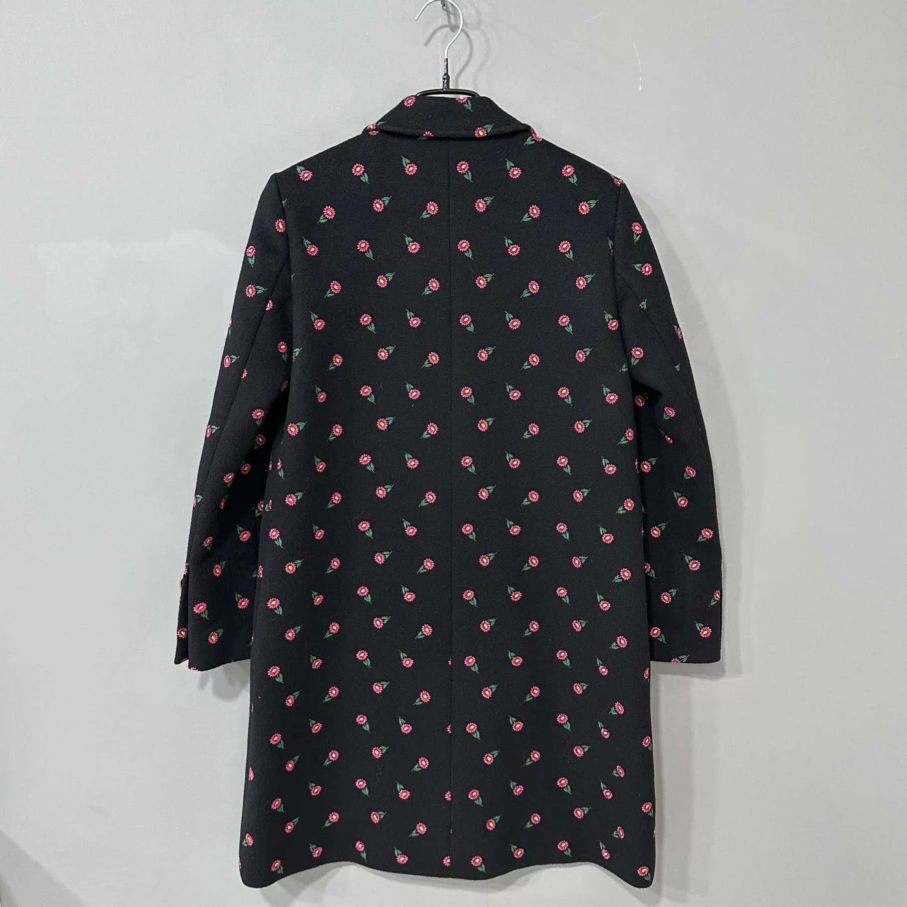 Gucci GUCCI Floral Embroidered All Over Print Wool Coat 38 Size XS / US 0-2 / IT 36-38 - 3 Thumbnail