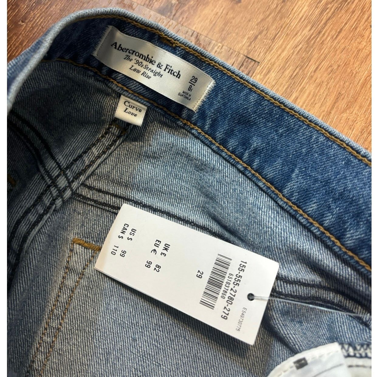 Abercrombie & Fitch NWT Abercrombie & Fitch The 90’s Straight Low Rise Jean 8R Size 30" / US 8 / IT 44 - 7 Thumbnail