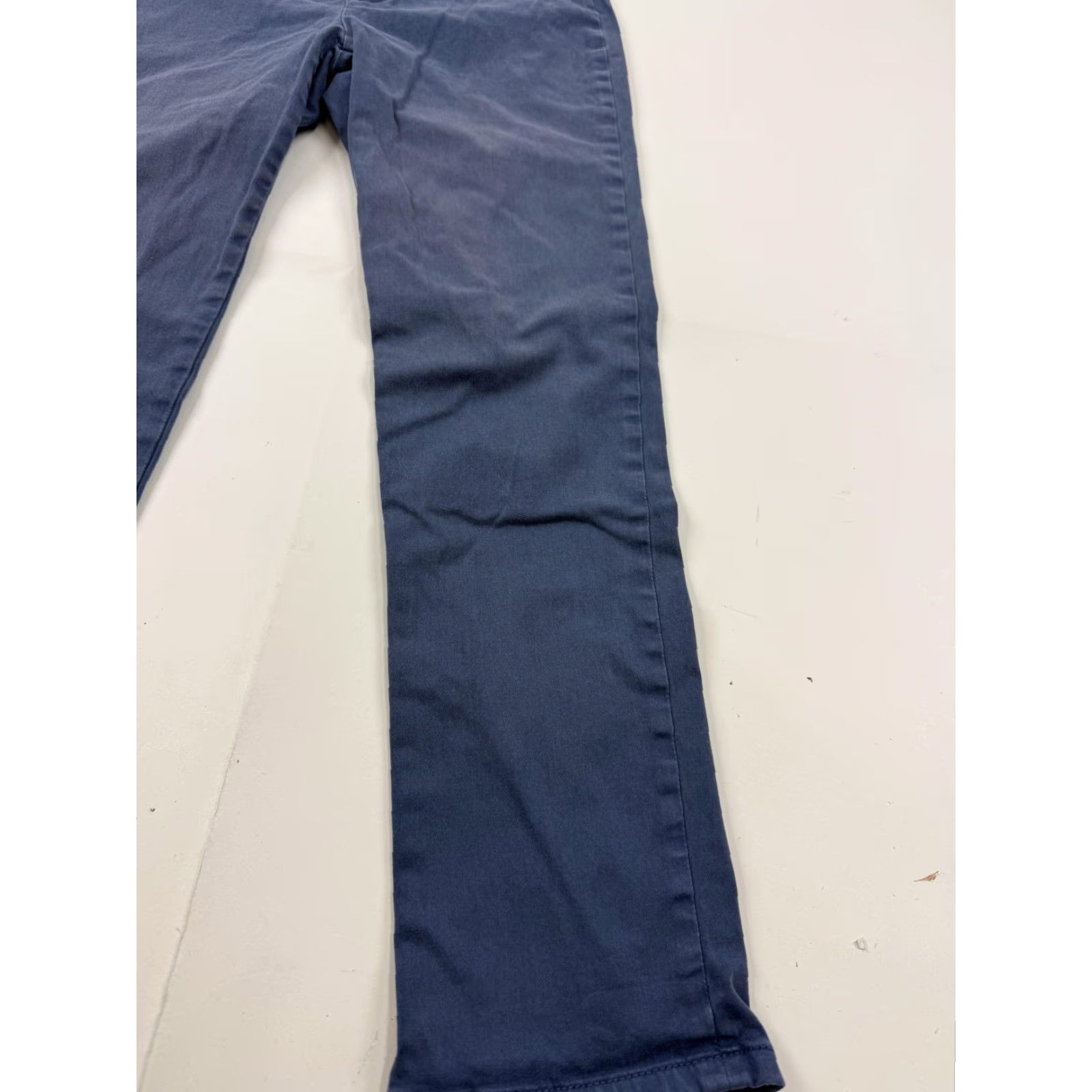Vintage Lila Ryan Pants Womens 2P Chino Twill Straight Leg Blue Casual Petite Regular Front Zip Button Pockets Size 26" / US 2 / IT 38 - 2 Thumbnail