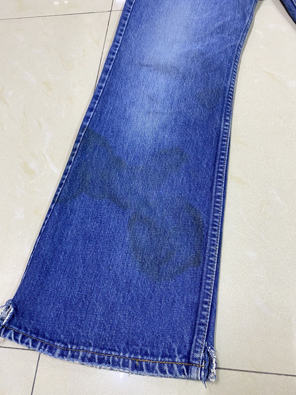 Levi's × Vintage Vintage Levis 517 Orange Tab Distressed Rusty Flared Denim Size US 34 / EU 50 - 6 Thumbnail