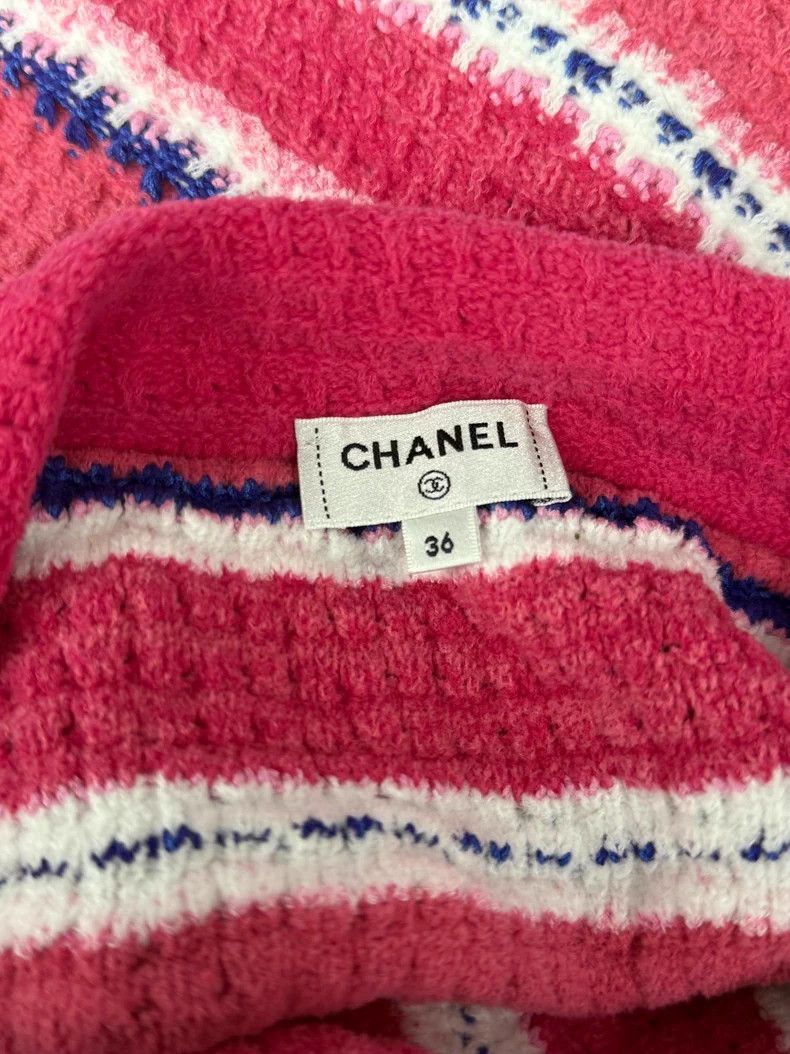 Chanel Chanel 24P pink tweed skirt Size 24" / US 00 / IT 34 - 4 Thumbnail