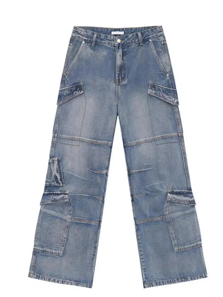 Japanese Brand Street Hip Hop Workwear Baggy Jeans Size US 32 / EU 48 - 3 Thumbnail