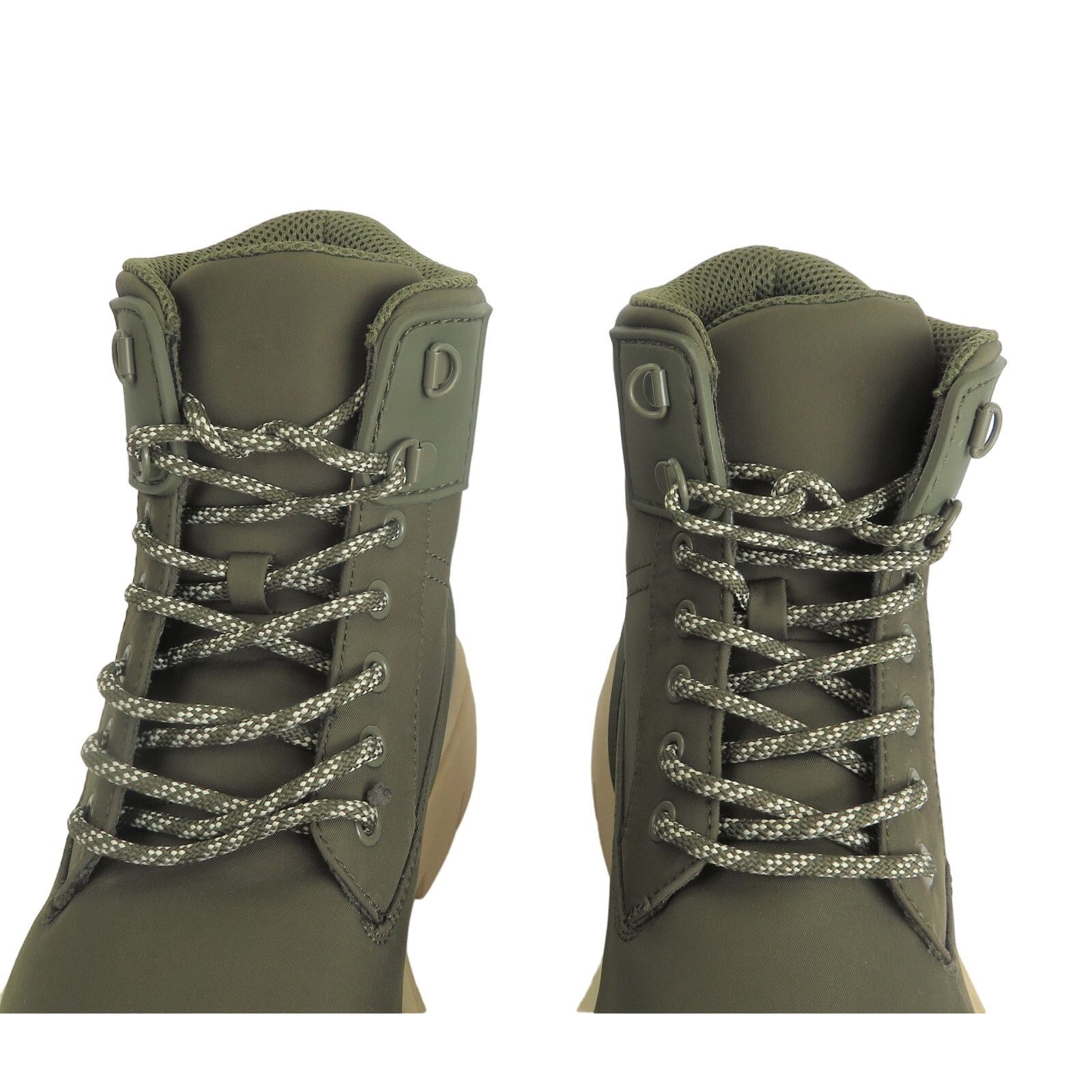 Zara New ZARA Green Faux Leather Lace Up Combat Boots Women 10 Size US 10 / IT 40 - 3 Thumbnail